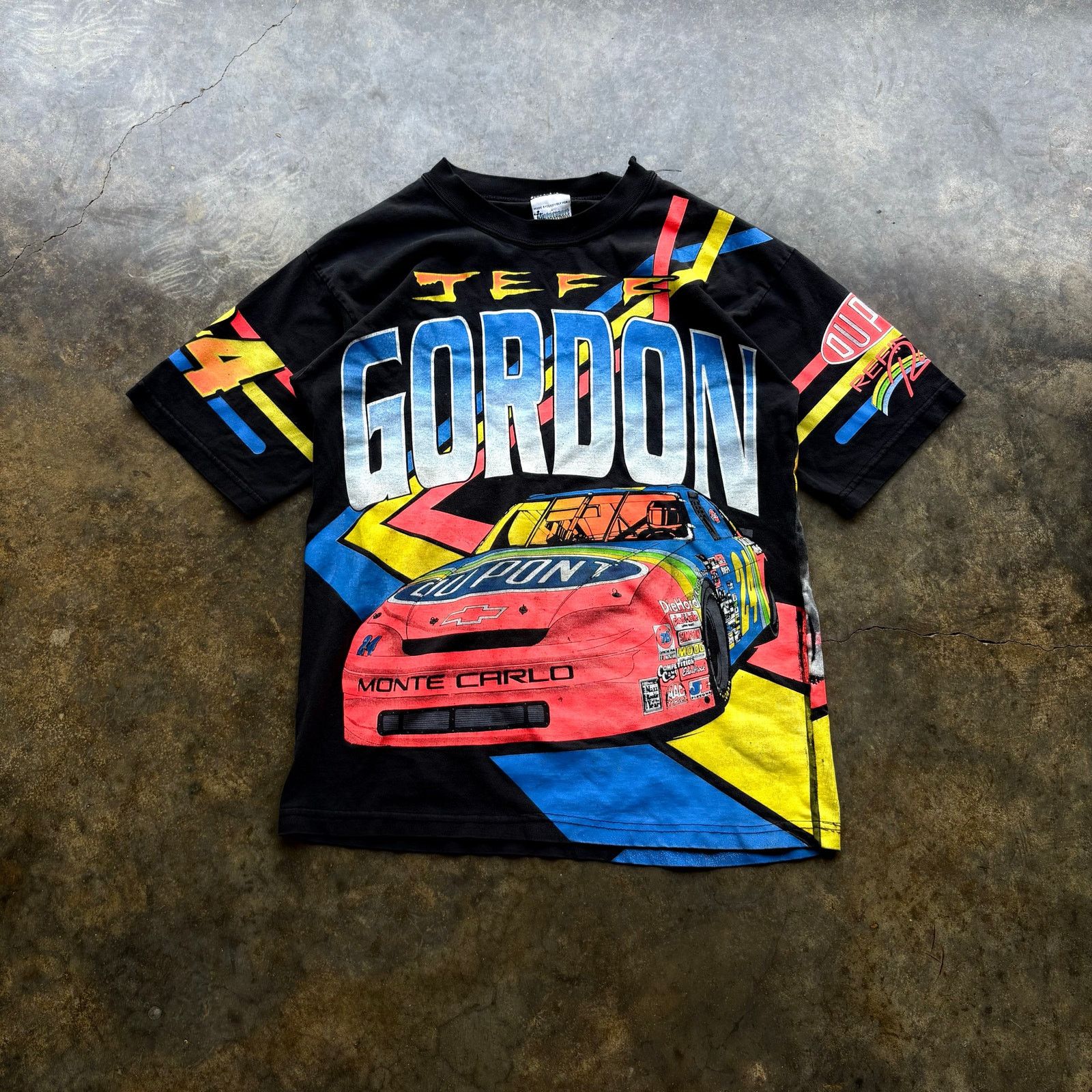 NASCAR Crazy Vintage Rare Jeff Gordan NASCAR AOP Size US S / EU 44-46 / 1 - 1 Thumbnail