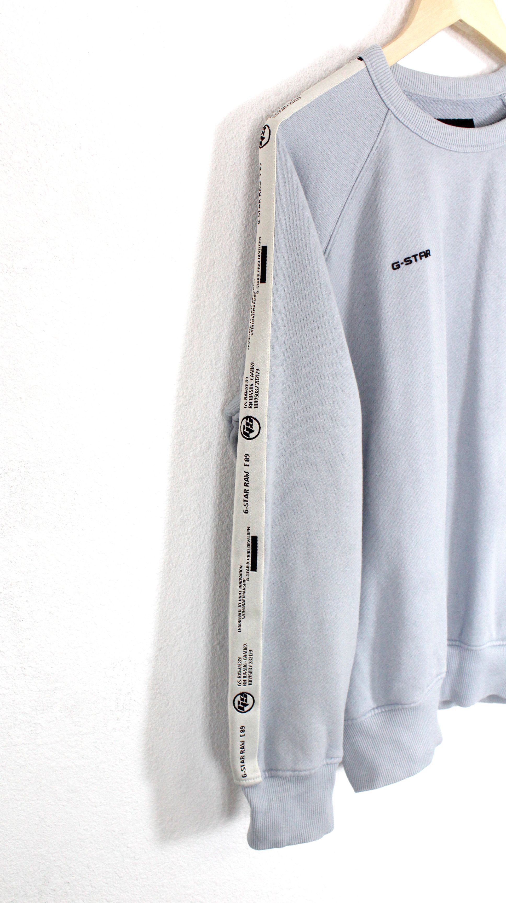 G-Star G Star Raw Logo Tape Blue Crew Sweatshirt Size US XL / EU 56 / 4 - 3 Thumbnail