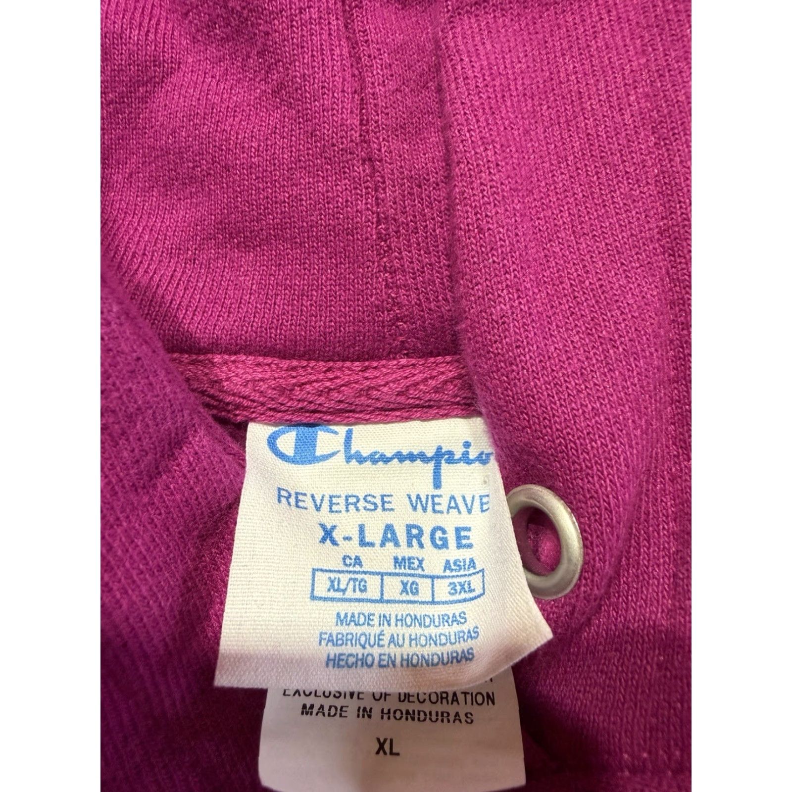Champion Champion Hoodie Womens Pullover CROP TOP Pink XL Cotton Blend Reverse Weave Logo Vintage? No Size XL / US 12-14 / IT 48-50 - 5 Thumbnail