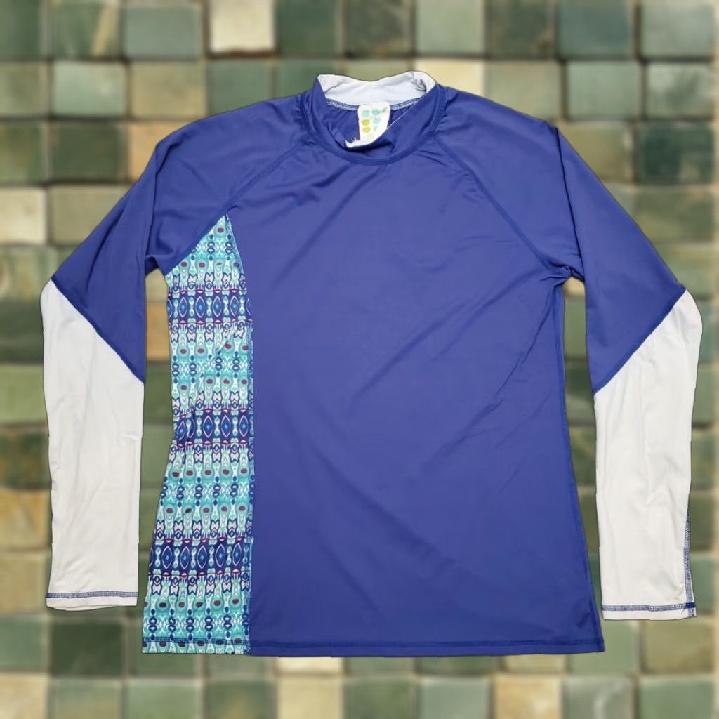 Vintage VINTAGE Title Nine Swim Shirt Women L Blue Surf Rash guard UPF Made in USA Size L / US 10 / IT 46 - 1 Thumbnail