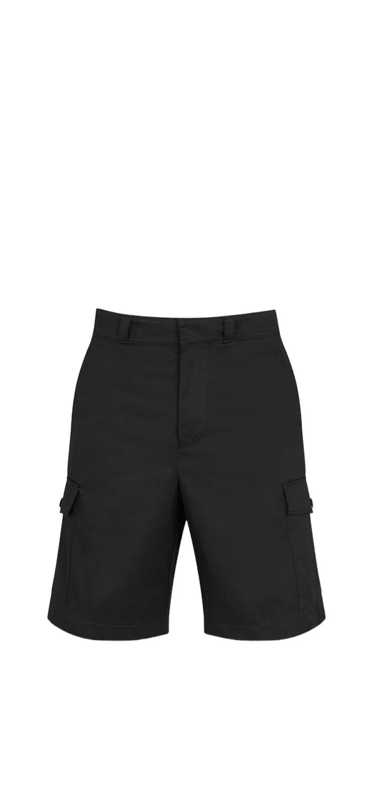 image of Prada Poplin Cargo Bermudas in Black, Men's (Size 36)