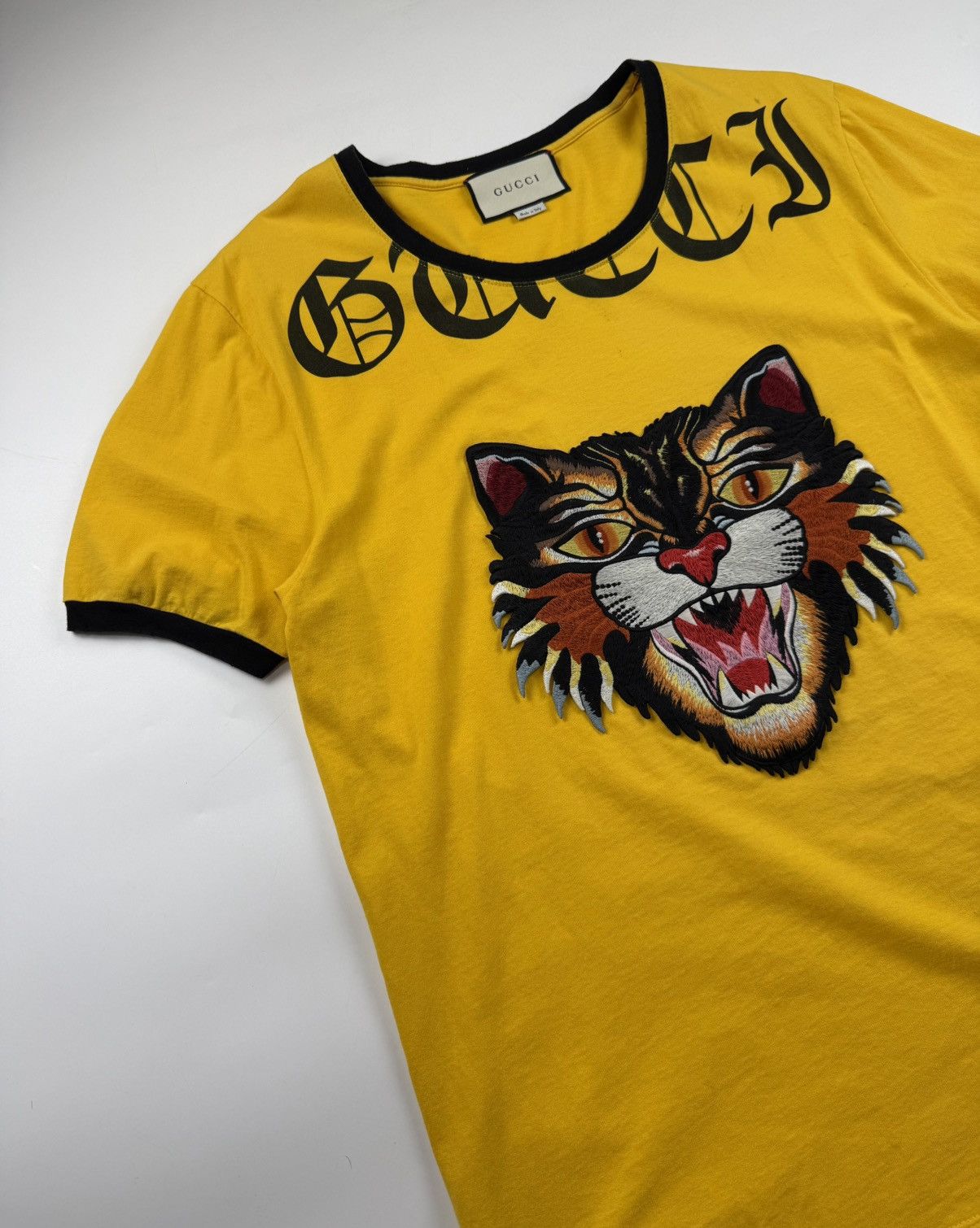 Gucci Gucci Angry Cat Tee Size US L / EU 52-54 / 3 - 3 Thumbnail