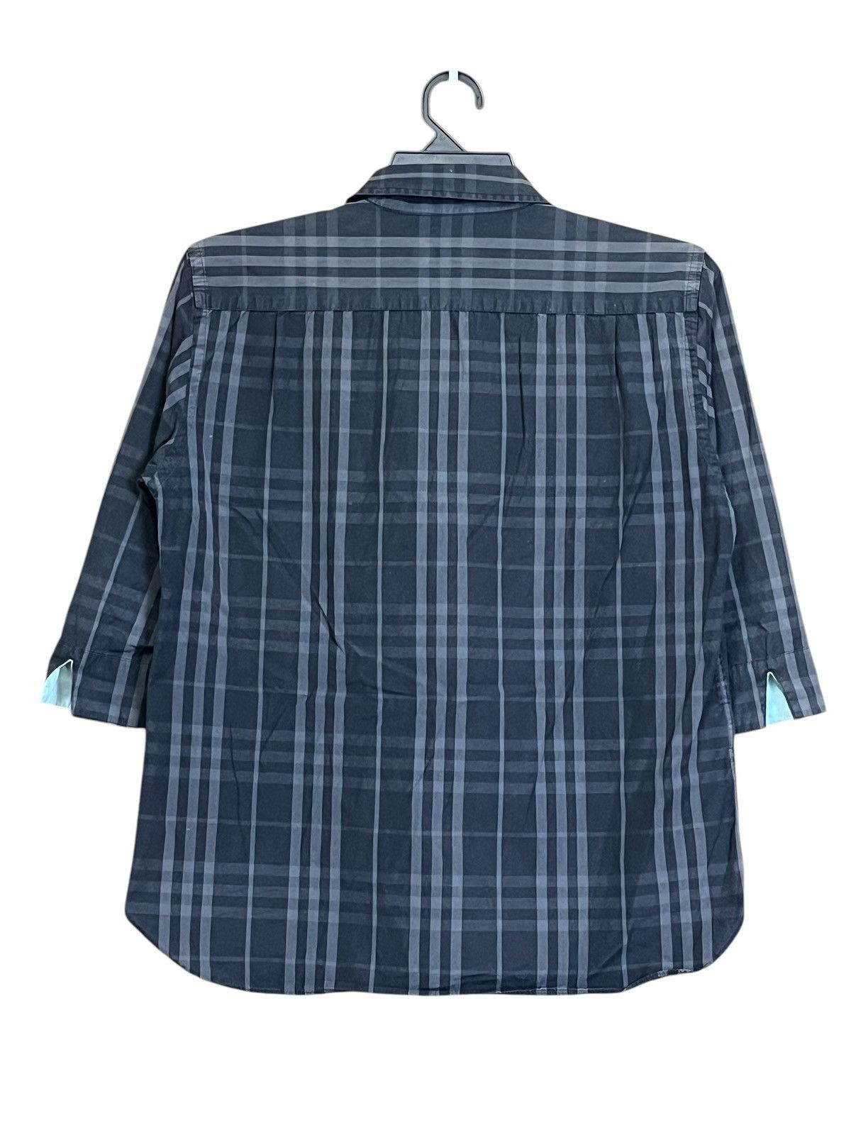 Burberry grail🔥Burberry black label check 3 quarter polo shirt Size US M / EU 48-50 / 2 - 3 Thumbnail