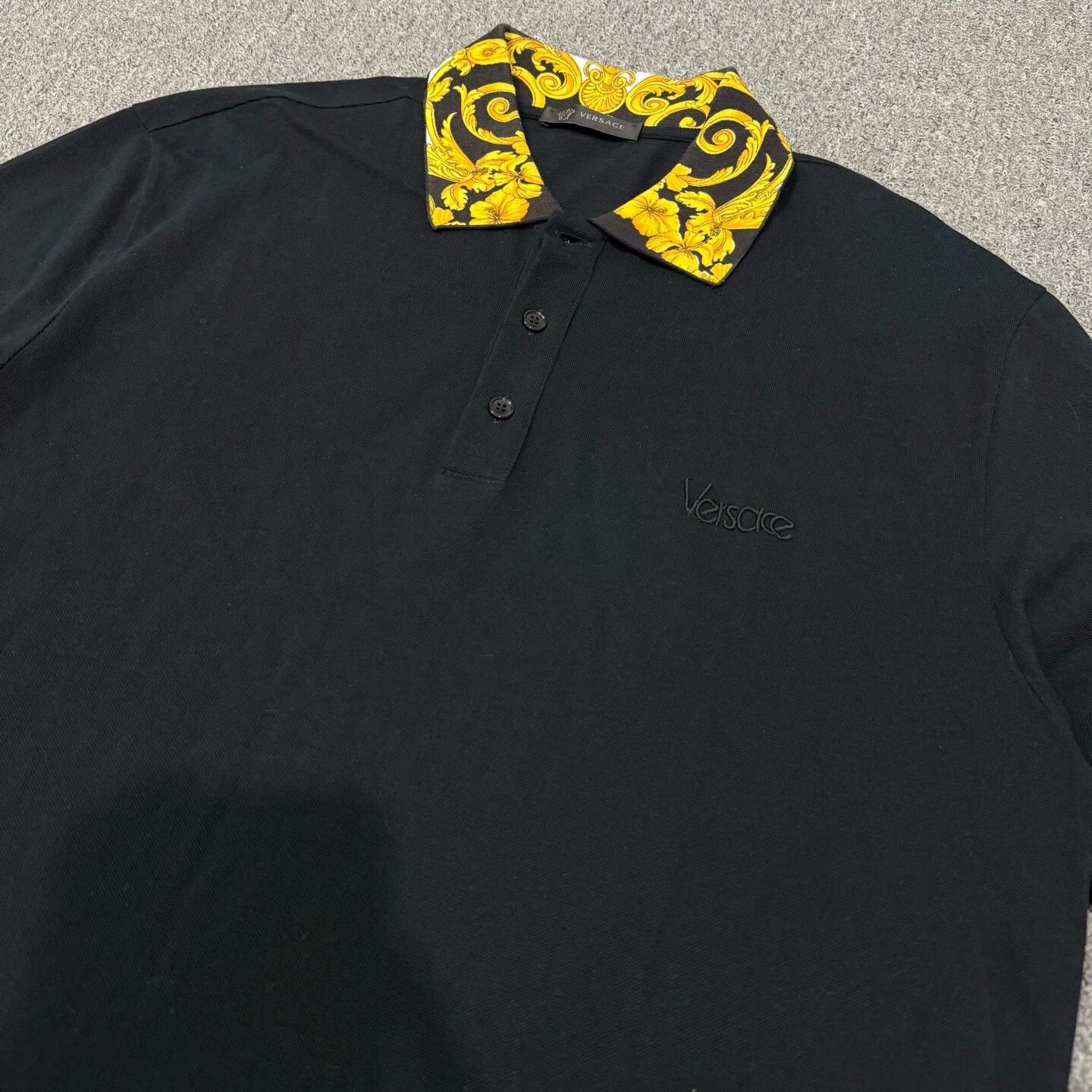 Versace Versace Black short-sleeve Polo shirt 2XL 99 New Size US XXL / EU 58 / 5 - 3 Thumbnail