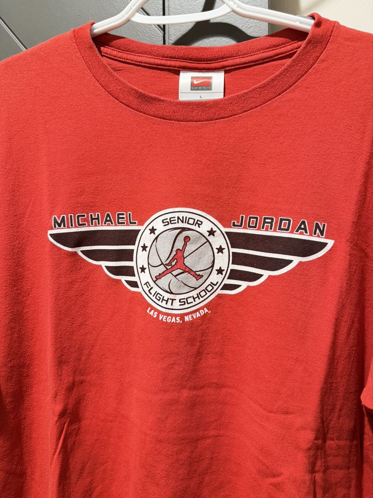 Nike Vintage Nike Michael Jordan Flight School Tee Size US L / EU 52-54 / 3 - 2 Thumbnail