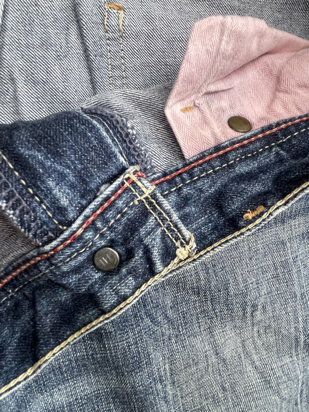 Levi's Vintage Flare Levis Redloop Faded & Distresed Denim Size 34" / US 12 / IT 48 - 17 Thumbnail