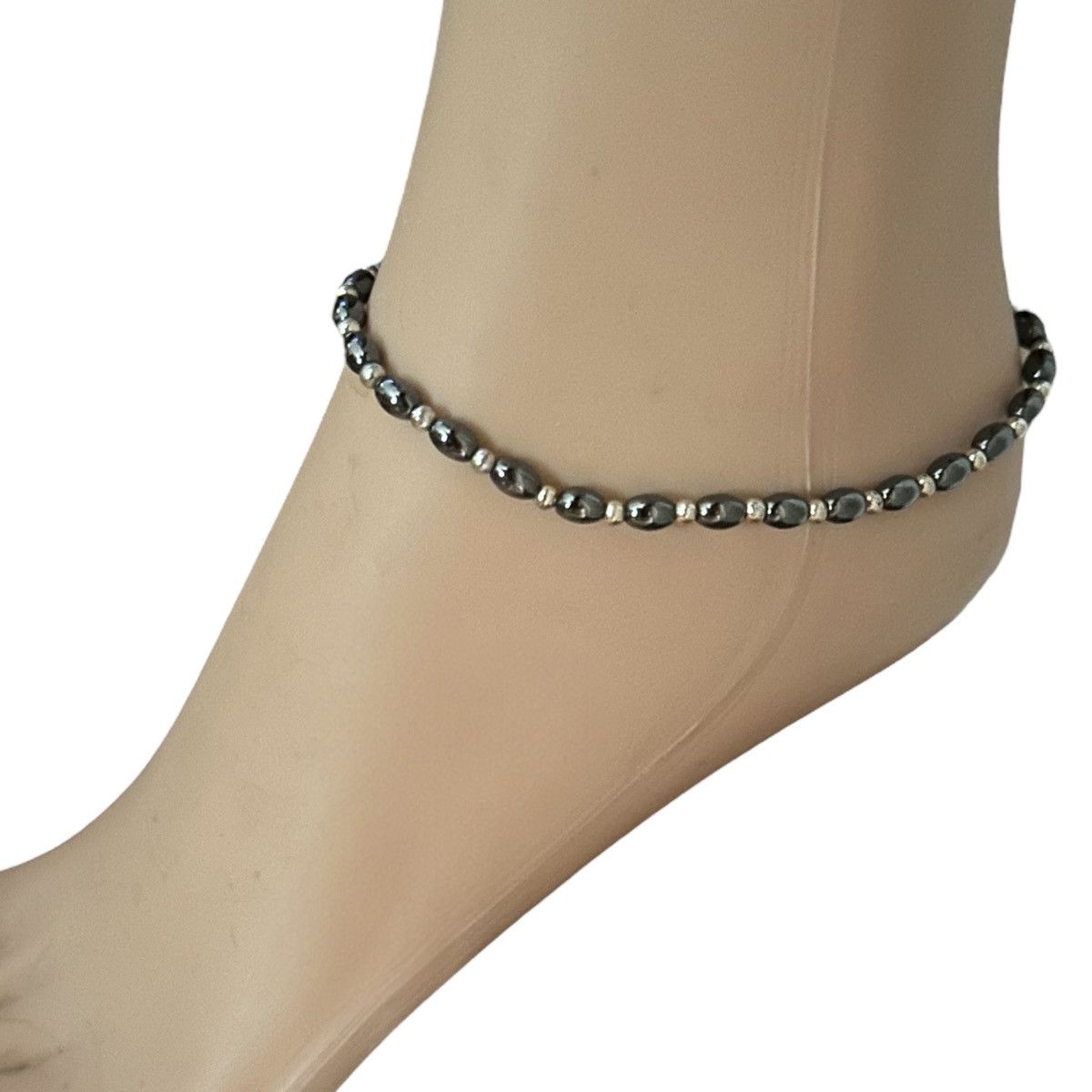 Vintage Vintage hematite bead anklet Size ONE SIZE - 4 Thumbnail