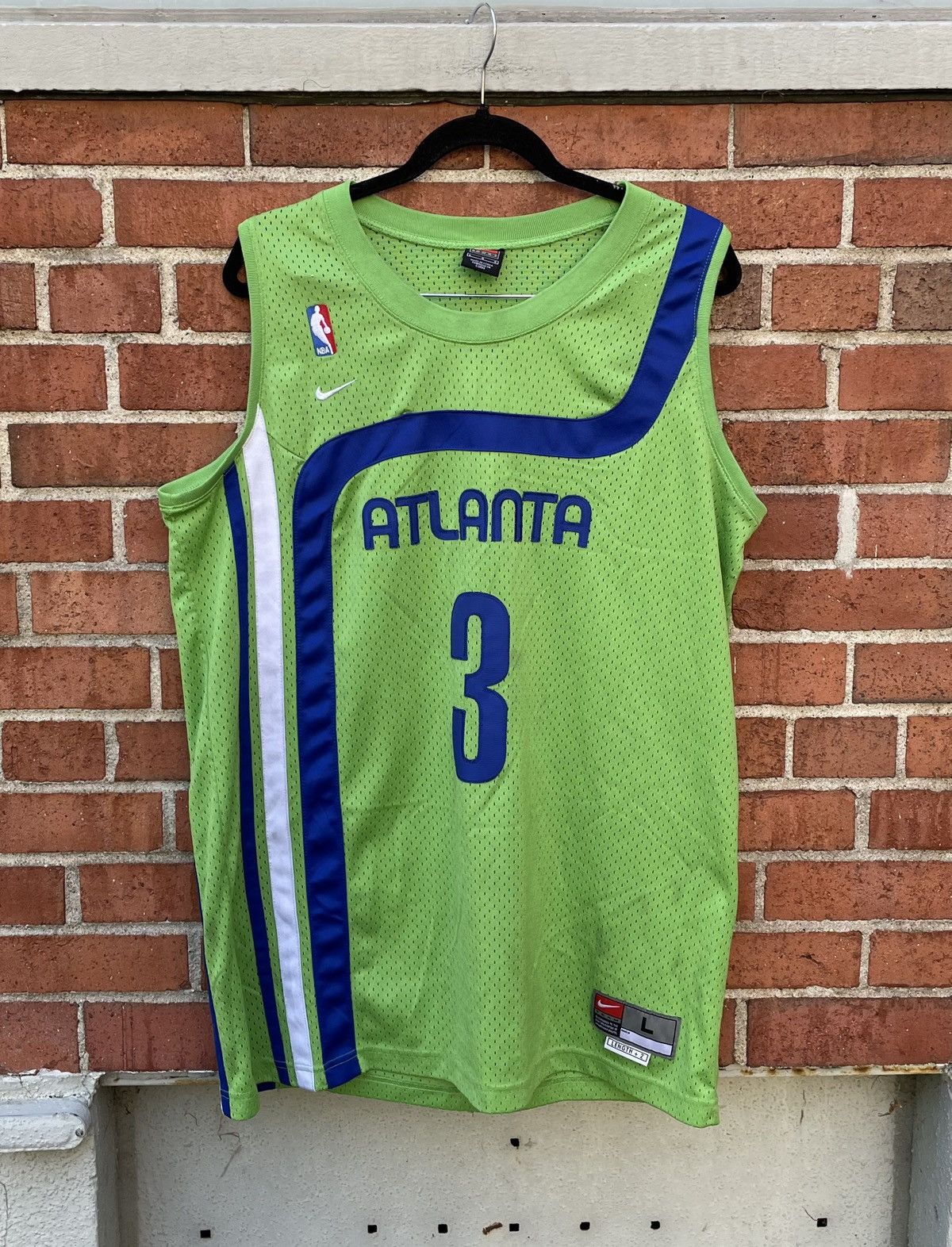 Nike VTG Shareef Abdur-Rahim #3 Atlanta Hawks Swingman Jersey Size US L / EU 52-54 / 3 - 1 Thumbnail