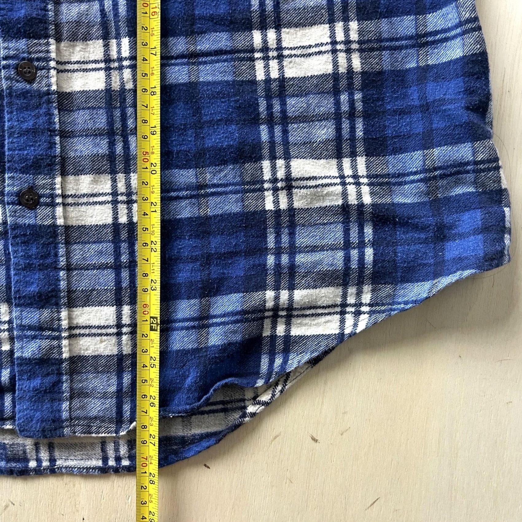 McGregor VINTAGE McGregor Shirt Mens XL Blue Plaid Flannel Long Sleeve Button Up Casual Size US XL / EU 56 / 4 - 4 Thumbnail