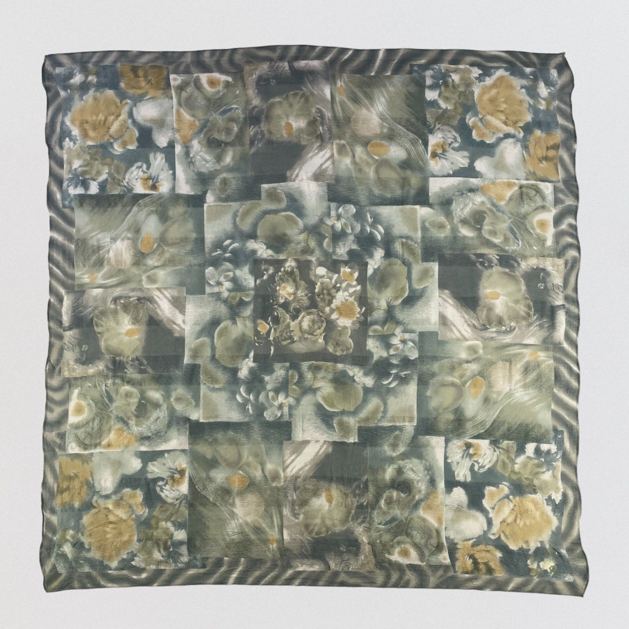 Japanese Brand × Vintage Vintage Floral Silk Scarf SS084 Size ONE SIZE - 1 Thumbnail