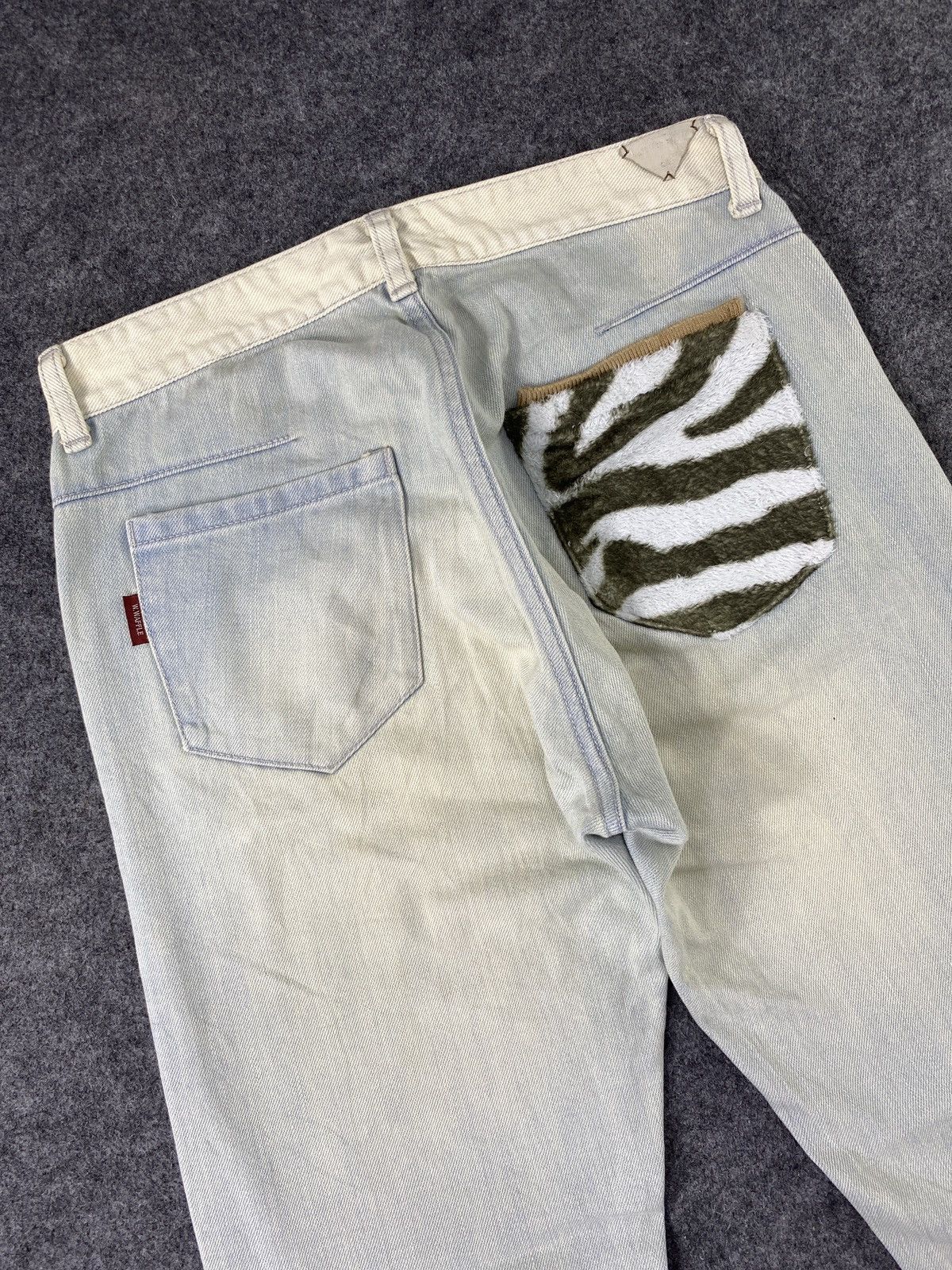 Japanese Brand × Jean Waffling Waffle Image+Create Artistic Jeans - J1126 Size US 30 / EU 46 - 7 Thumbnail