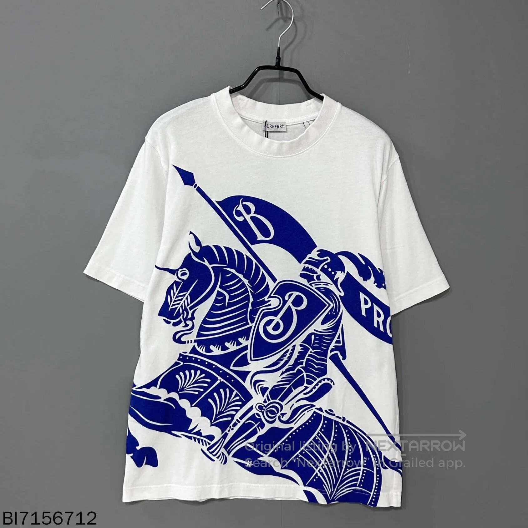 Burberry new blue and white Burberry short sleeve t-shirt. Size US S / EU 44-46 / 1 - 1 Thumbnail