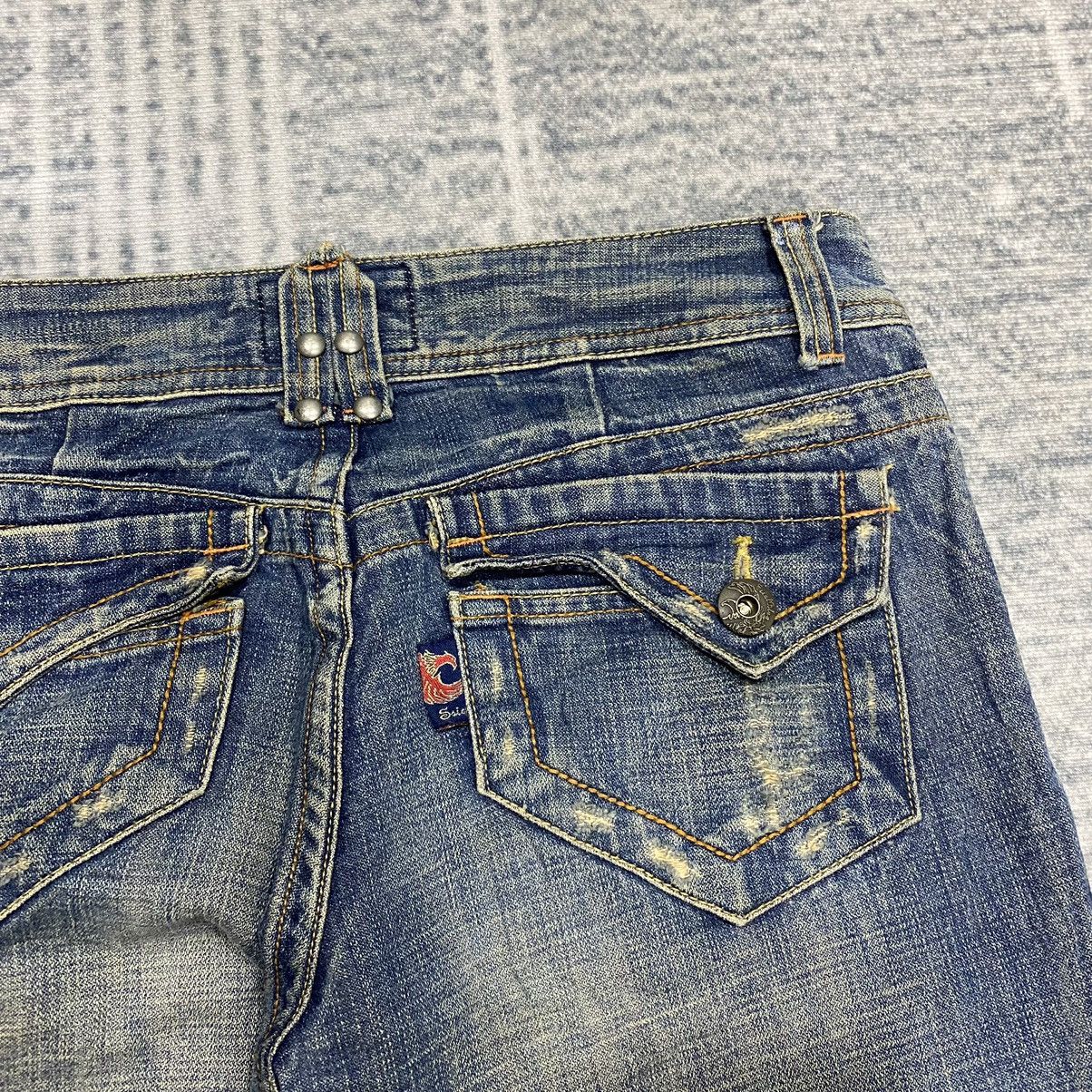 Hysteric Glamour × Japanese Brand × Le Grande Bleu (L.G.B.) Flare☠️ Eagle Japan Mudwash Bootcut Jeans Vintage 80s 90s Size US 28 / EU 44 - 18 Thumbnail