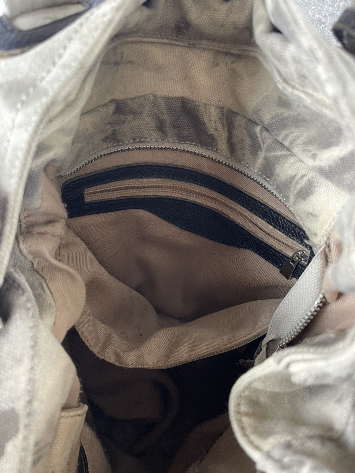 Other Artisan Avant Garde Canvas Tote Bag Distressed Dye Effect Size ONE SIZE - 11 Thumbnail