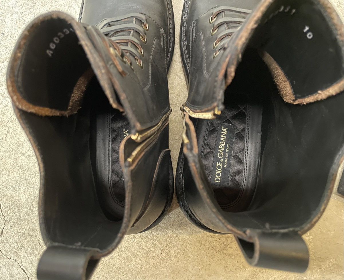 Dolce & Gabbana Leather Ankle Boots Size US 10 / EU 43 - 8 Thumbnail