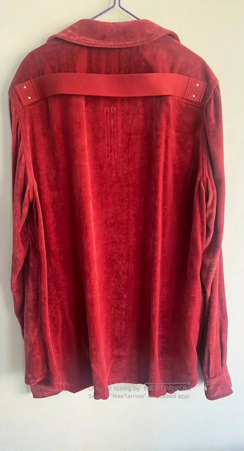 Rick Owens Rick Owens Red Velvet Oversized Jacket. Size US M / EU 48-50 / 2 - 2 Thumbnail