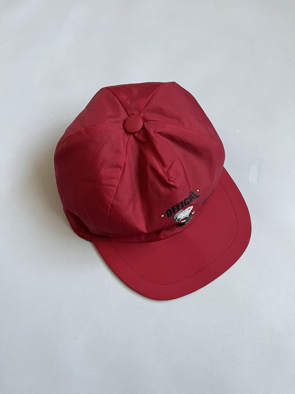 Peanuts Vintage Official US Fitness Team Peanuts Red Nylon Cap Size ONE SIZE - 2 Thumbnail