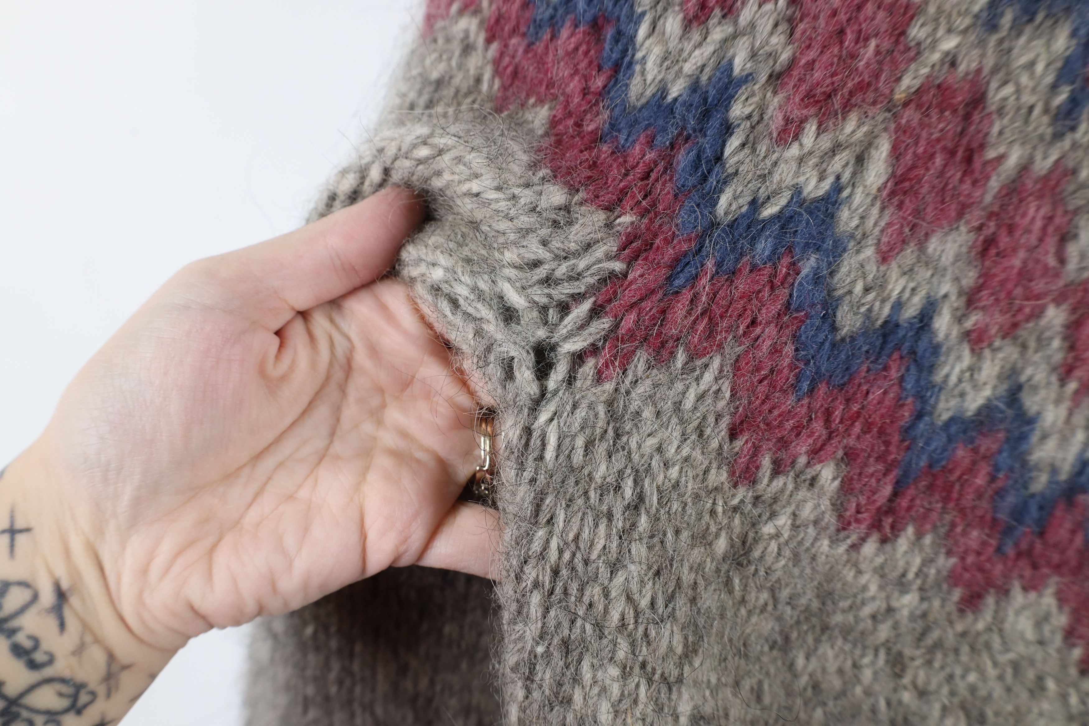 Vintage Vintage 60s 70s Cowichan Wool Fair Isle Cardigan Sweater Size US M / EU 48-50 / 2 - 5 Thumbnail
