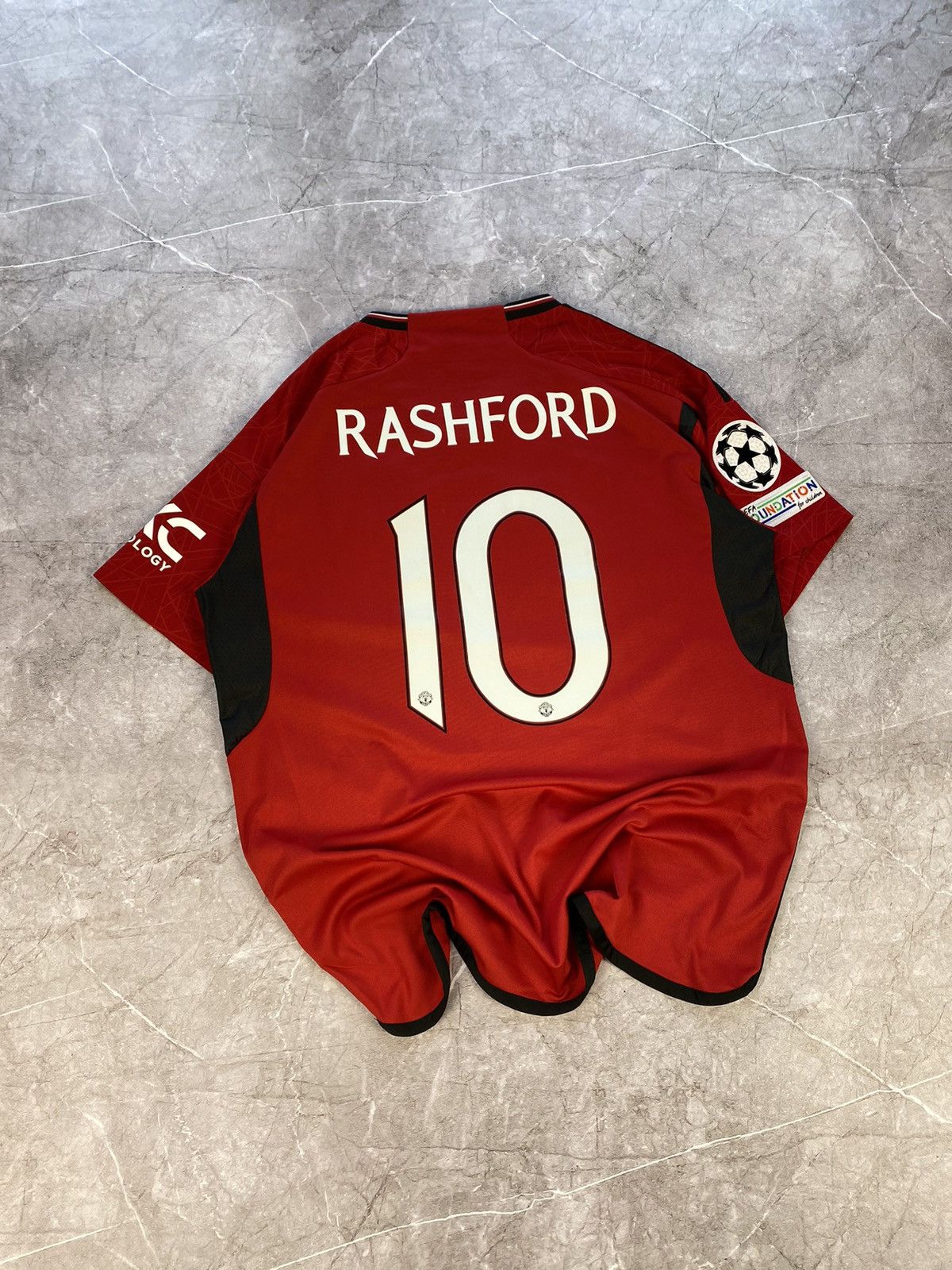 Adidas × Vintage Manchester United 2021 #10 Marcus Rashford Adidas Soccer Jer Size US XL / EU 56 / 4 - 4 Thumbnail
