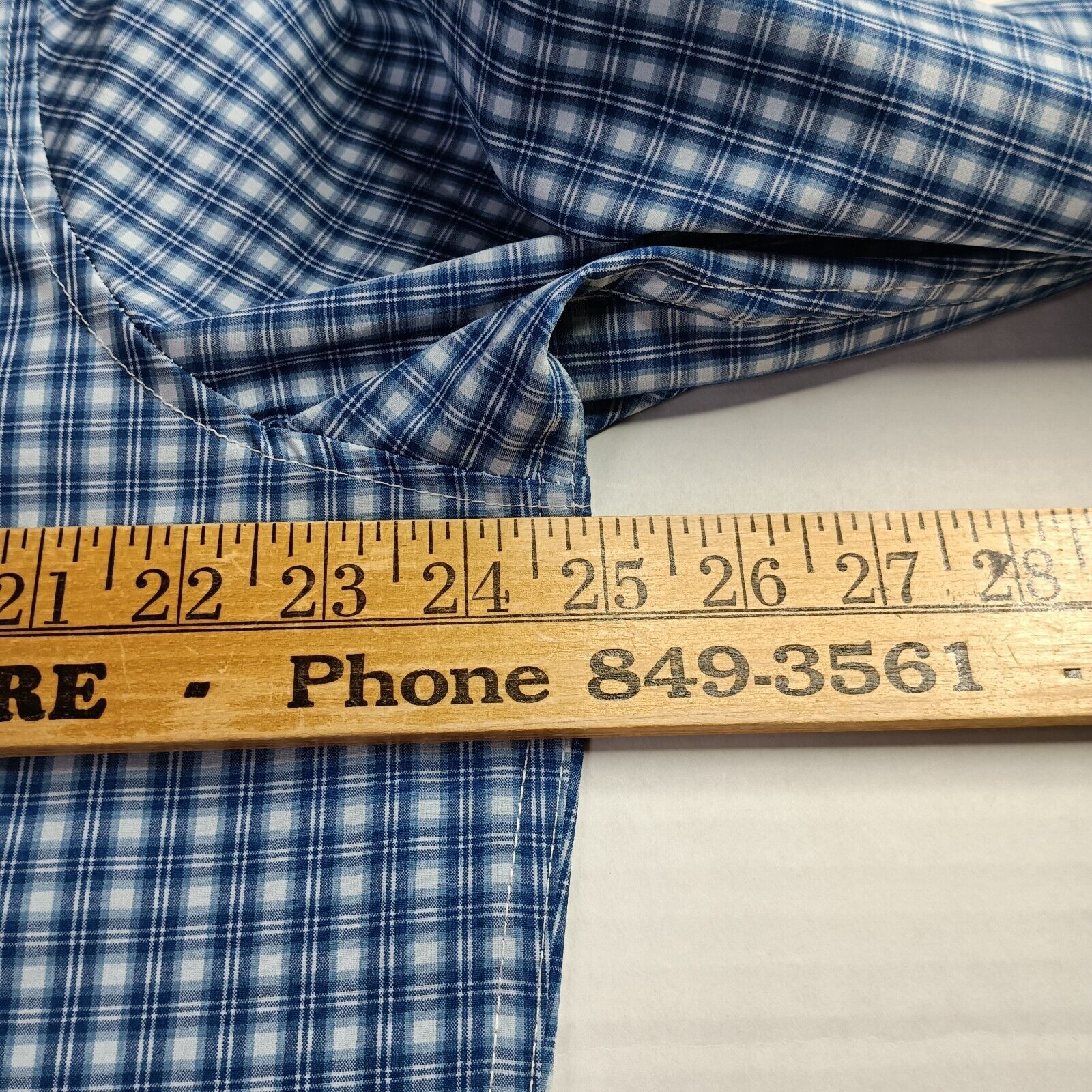 Chaps Chaps Plaid Shirt Men's L Large Blue Performance Classic Fit Size US L / EU 52-54 / 3 - 5 Thumbnail