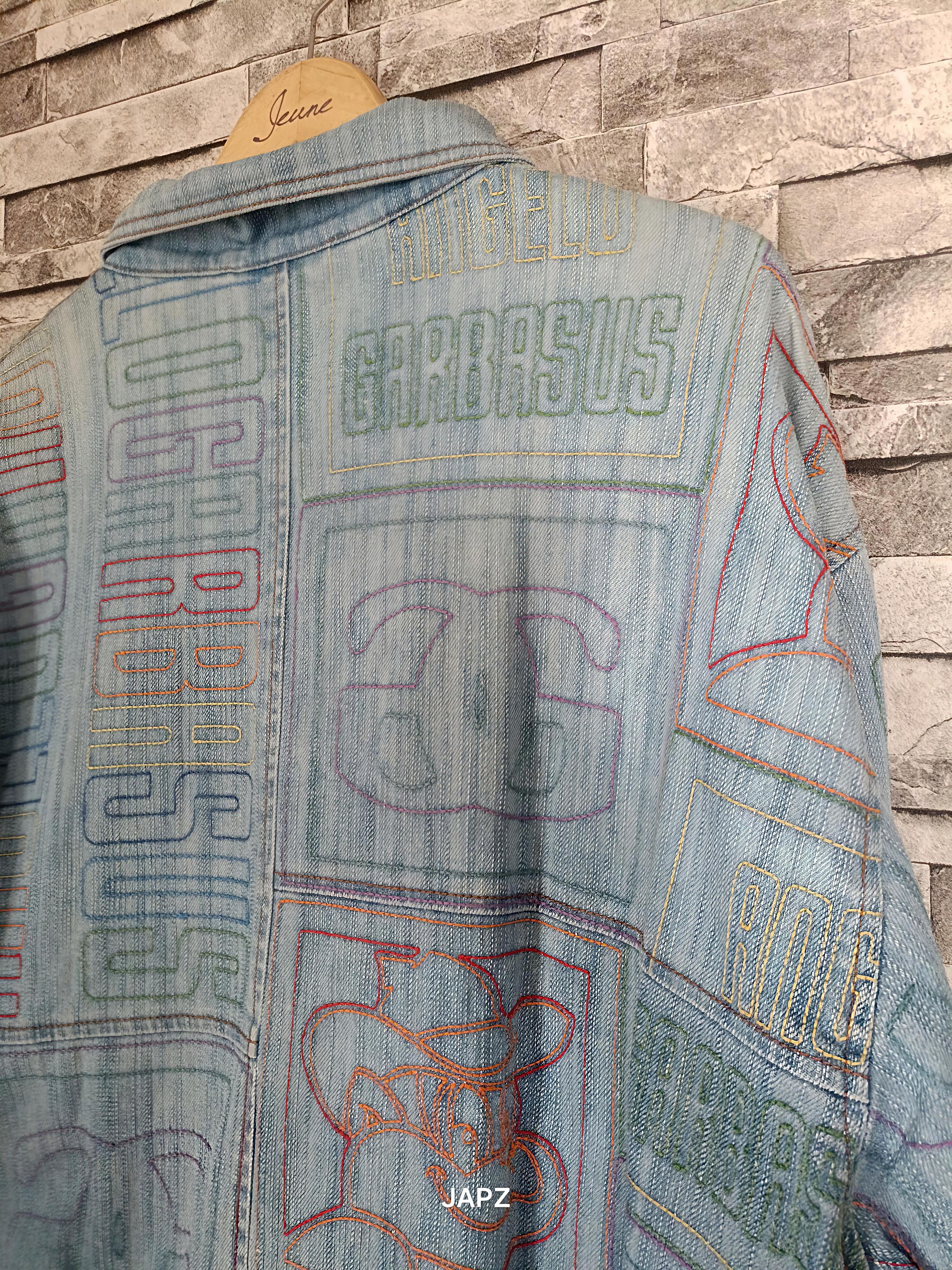 Vintage Vintage Angelo garbassus embroidery denim jacket y2k Size US XL / EU 56 / 4 - 4 Thumbnail