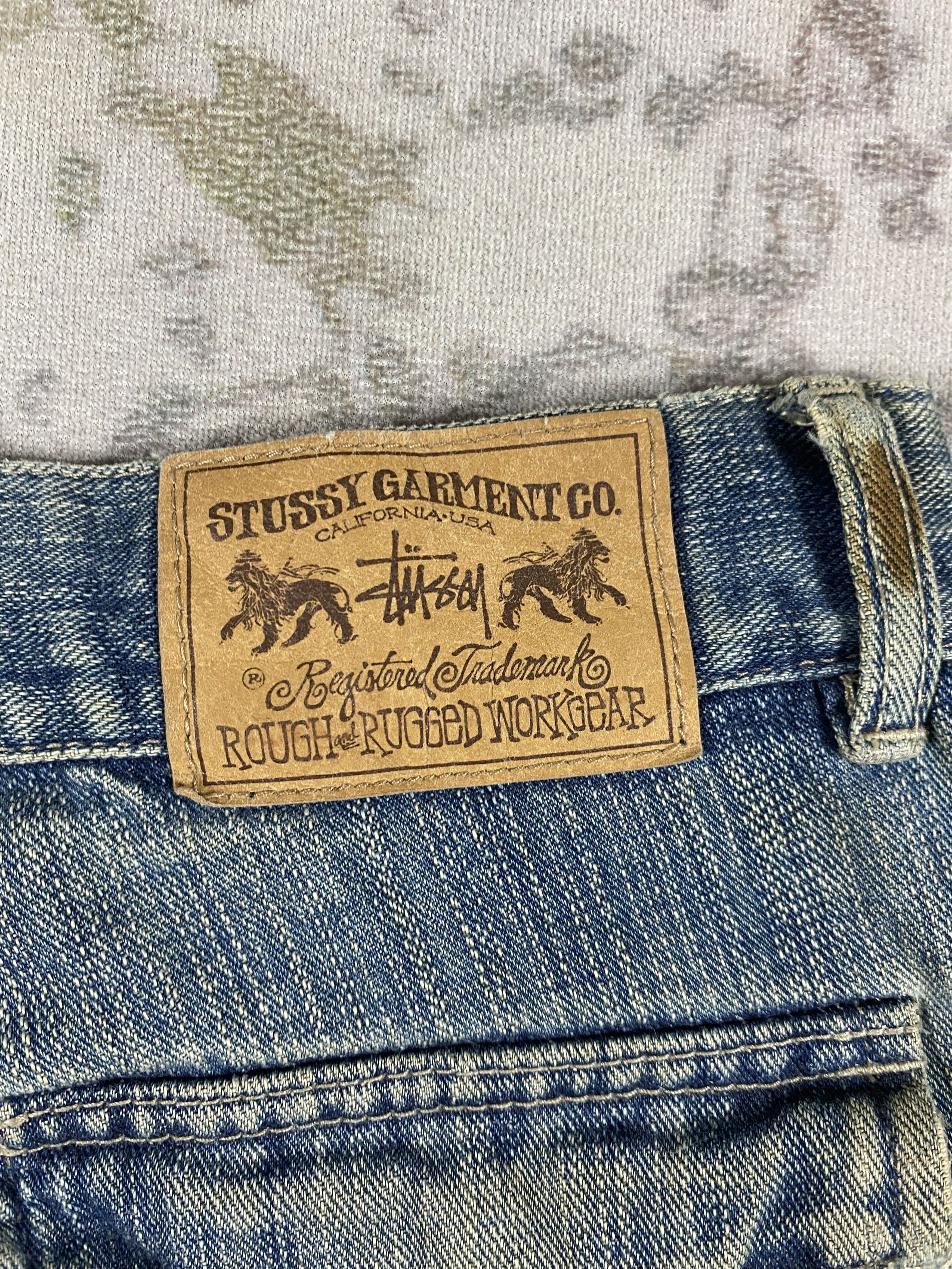 Japanese Brand Vintage Stussy Short Jeans 32x13.5 Denim-JN3958 Size US 32 / EU 48 - 13 Thumbnail
