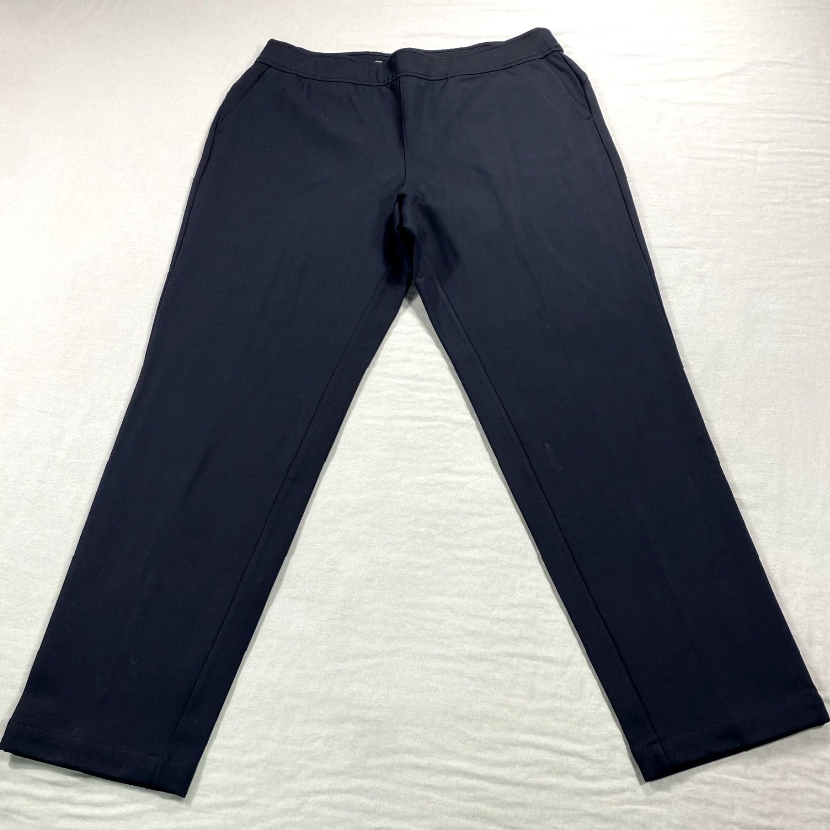 Orvis Orvis Pants Mens Large Black Pull On Chino Trousers Stretch Elastic Waist 34x29 Size US 33 - 2 Thumbnail