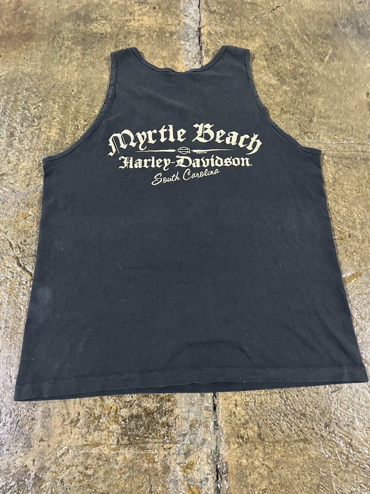 Harley Davidson × Vintage Crazy Y2K Harley Davidson Grunge Biker Skull Sleeveless Tee Size US XL / EU 56 / 4 - 8 Thumbnail