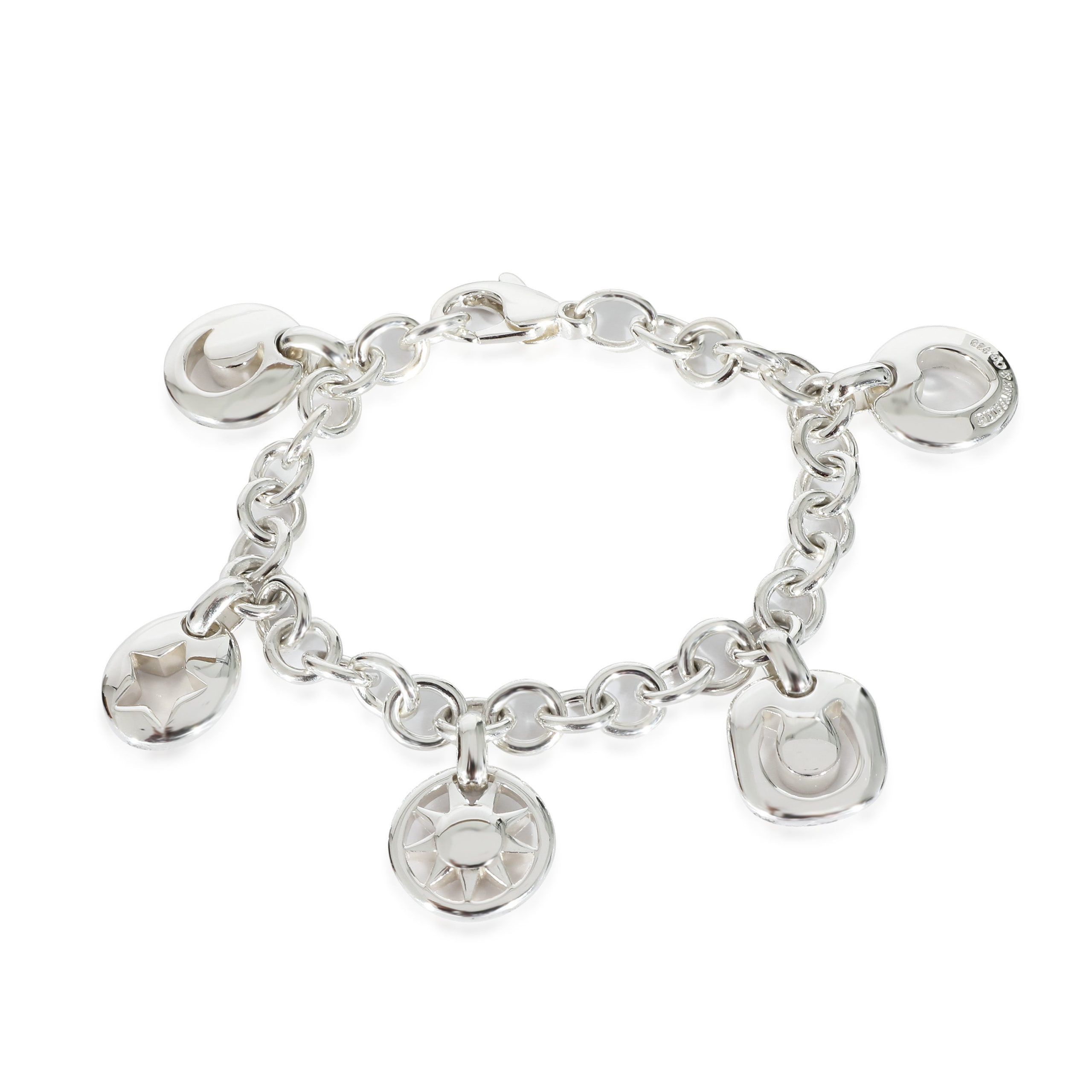 Tiffany & Co. Multi Charm Bracelet in Sterling Silver