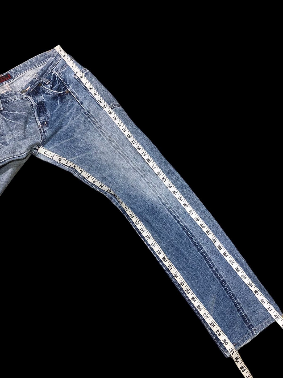 Johnbull SPECIAL DESIGN DISTRESSED SELVEDGE DENIM Size US 31 - 16 Thumbnail