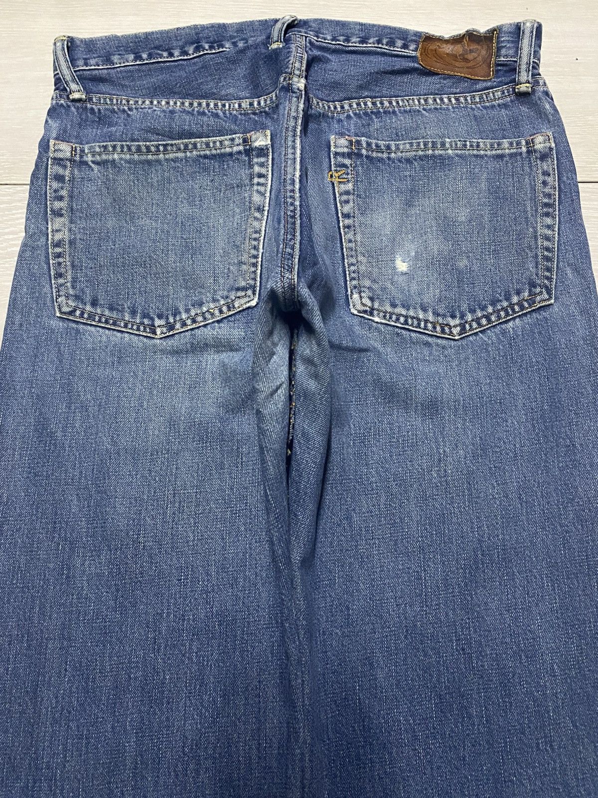 45rpm 45Rpm Grunge Distressed Baggy Wide Leg Jeans Size US 31 - 4 Thumbnail