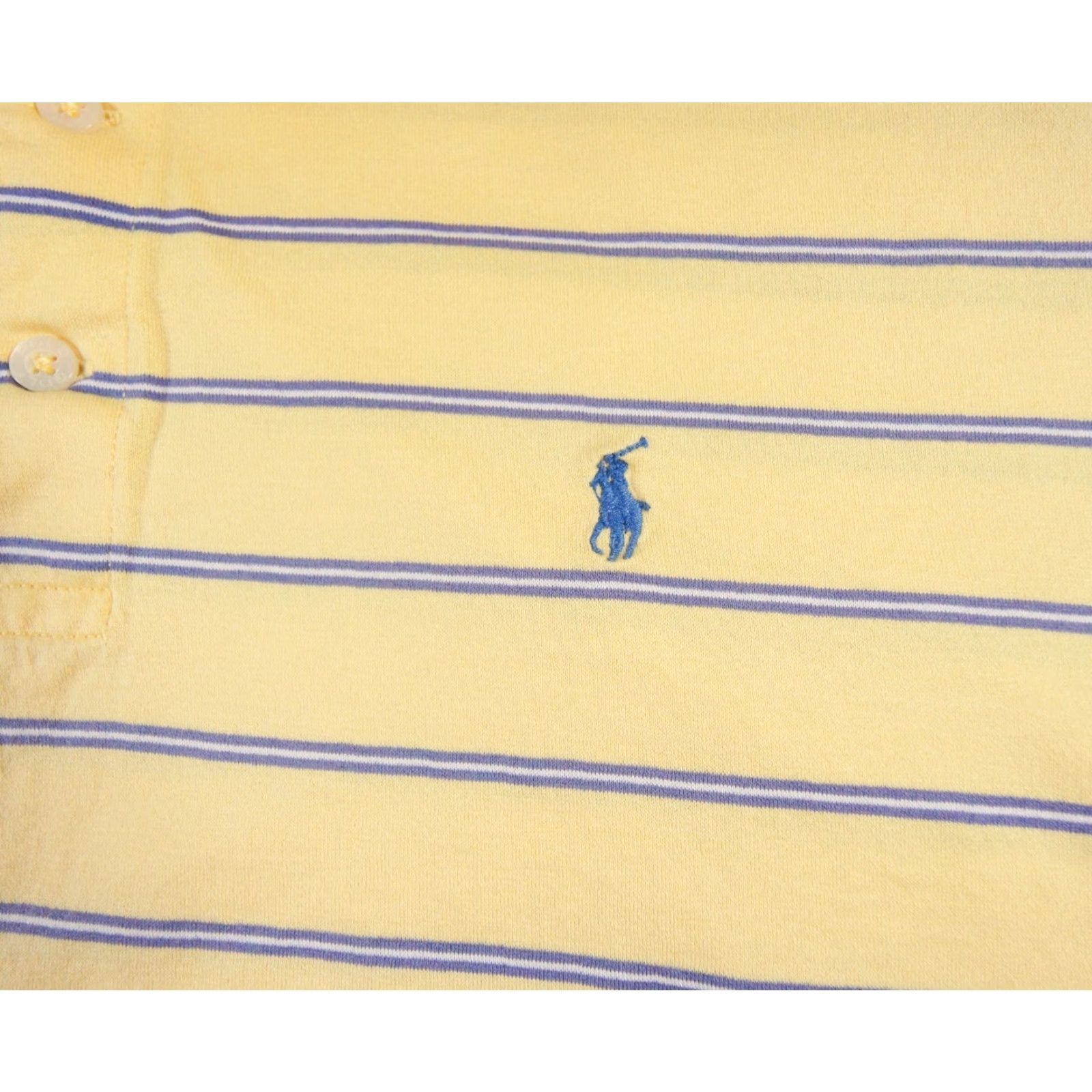 Polo Ralph Lauren VINTAGE Ralph Lauren Polo Shirt Mens XL Short Sleeve Striped Cotton Casual Preppy Size US XL / EU 56 / 4 - 3 Thumbnail