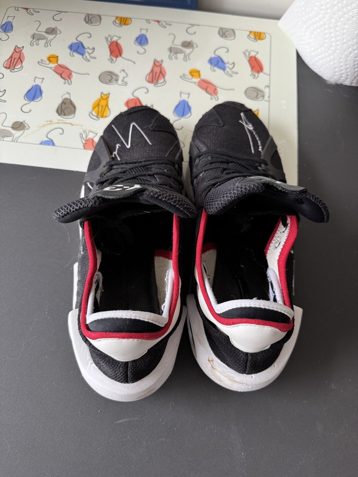 Yohji Yamamoto Y3 Rare Signature Black/White/Red Hi-Top Size US 9 / EU 42 - 3 Thumbnail