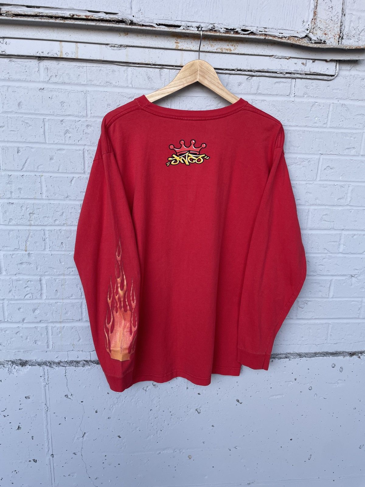 JNCO JNCO Flaming Long Sleeve Tshirt Size US L / EU 52-54 / 3 - 5 Thumbnail