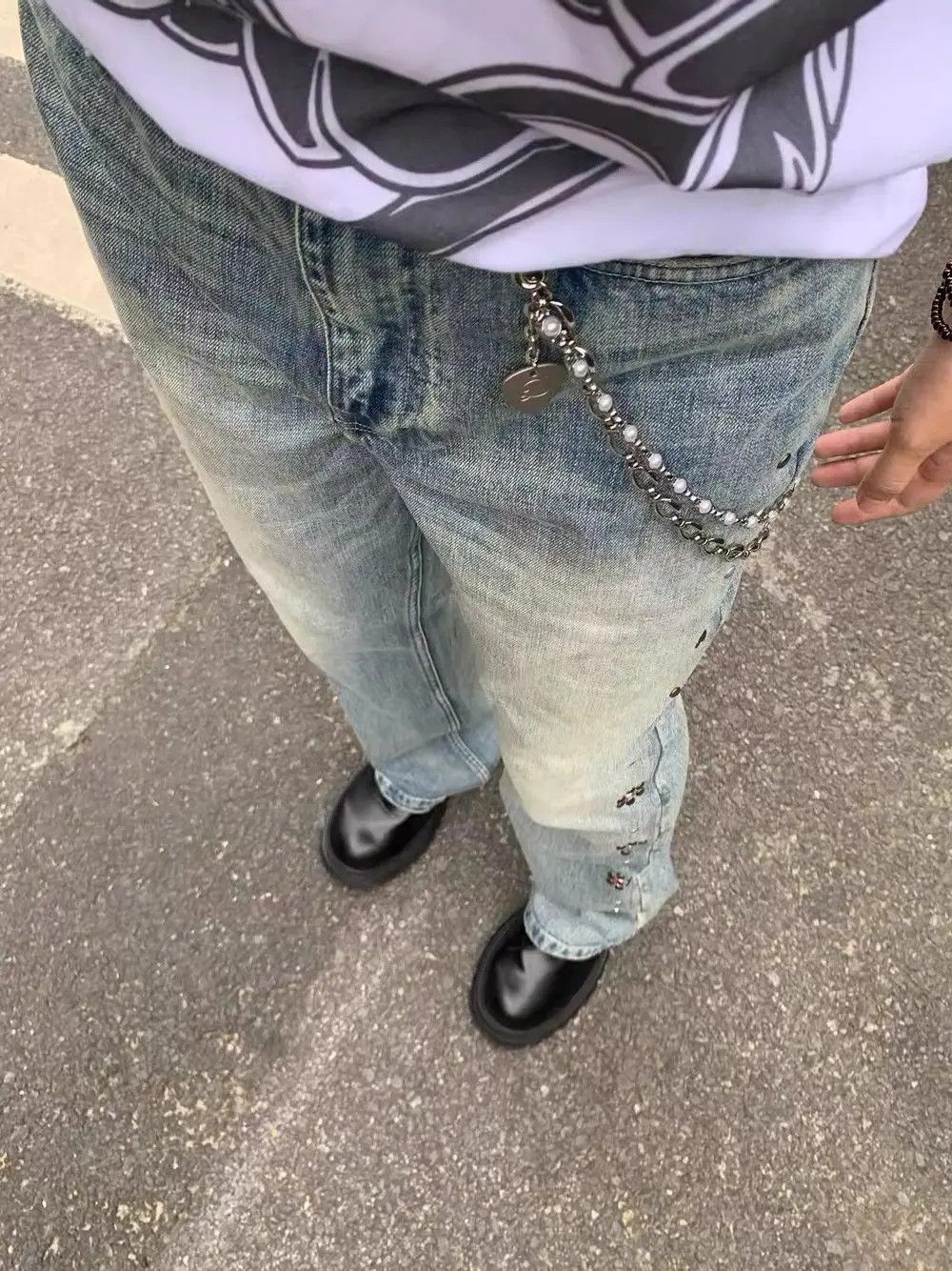 Japanese Brand × Jewelry 2 Layer Natural Echo Pearled Wallet Chain Size ONE SIZE - 2 Thumbnail