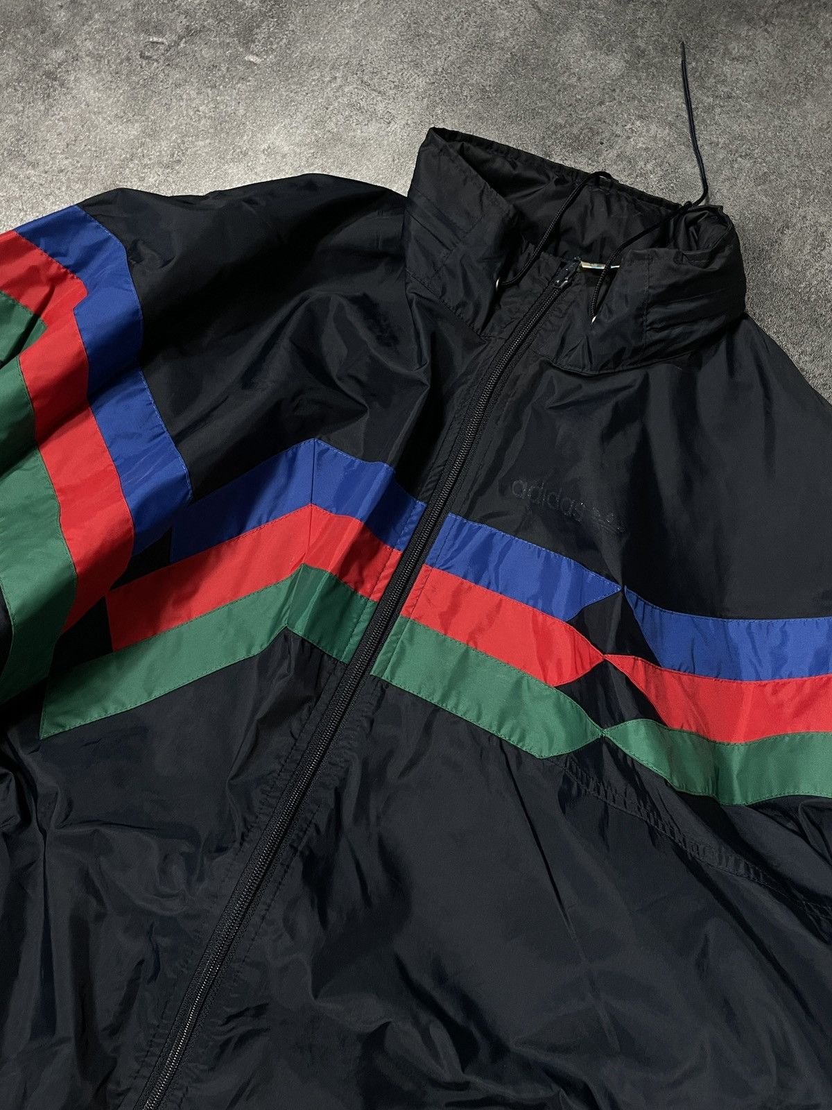 Adidas 🔥RARE🔥Adidas Vintage 90s Raincoat Light Jacket Rare Boxy Size US XL / EU 56 / 4 - 2 Thumbnail