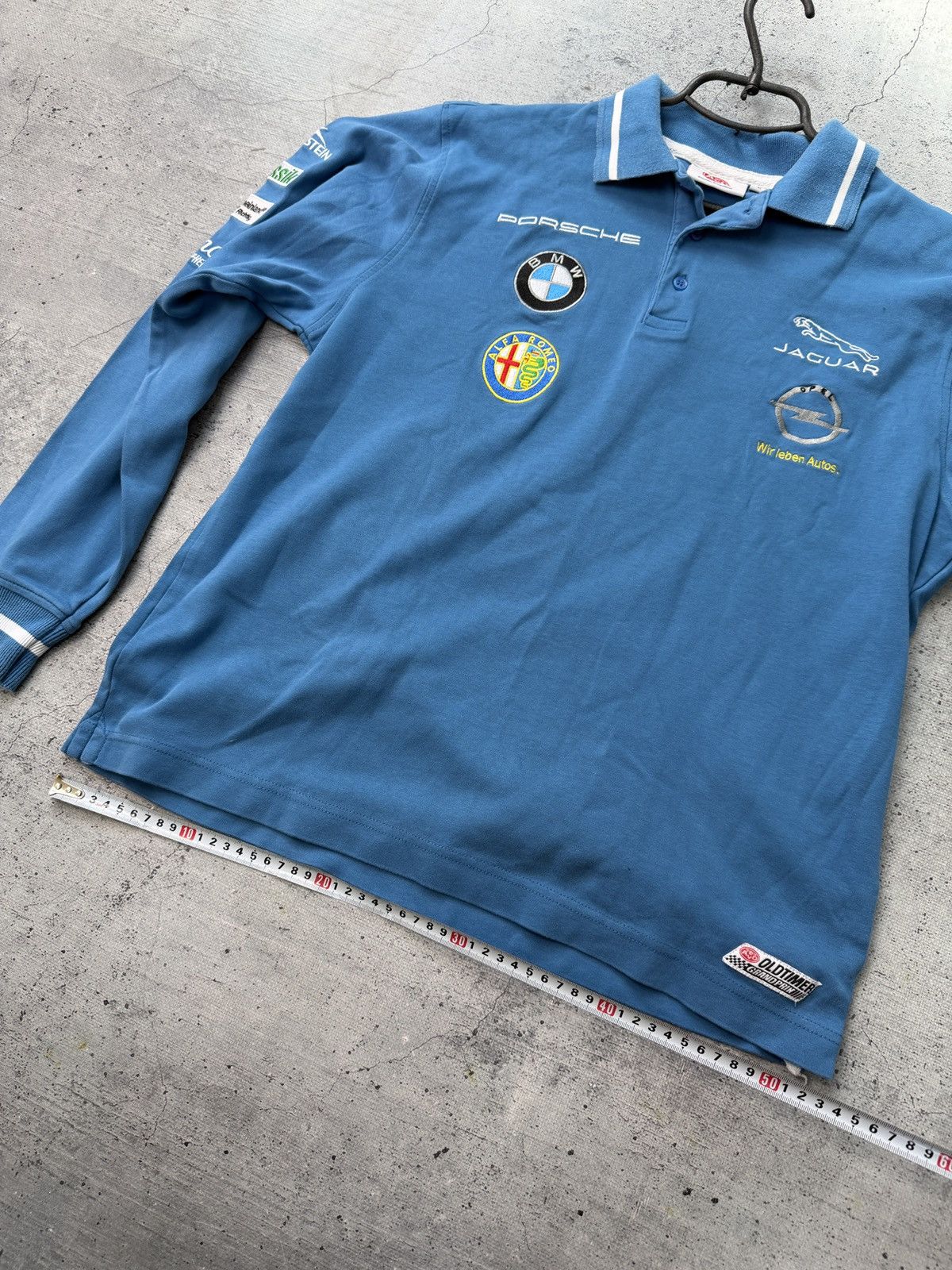 Porsche Design Vintage Long Sleeve Racing Avd Porsche Men’s BMW Blue Tee Size US L / EU 52-54 / 3 - 9 Thumbnail