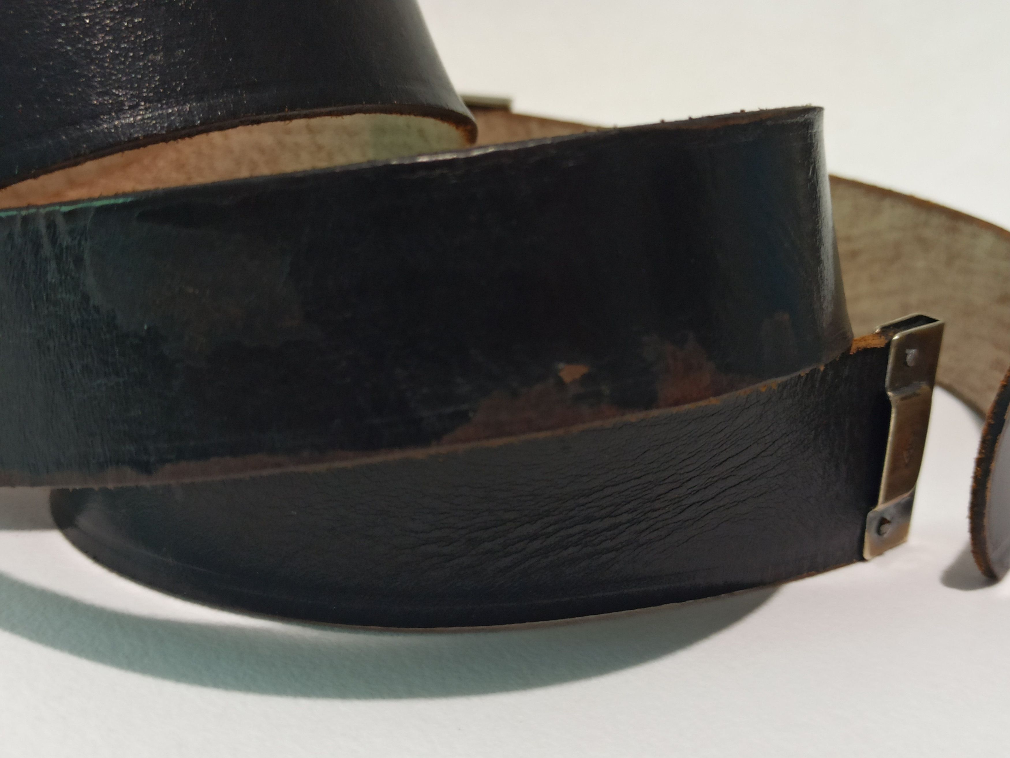 Other German Bundeswehr Vintage Leather Belt Size ONE SIZE - 8 Thumbnail