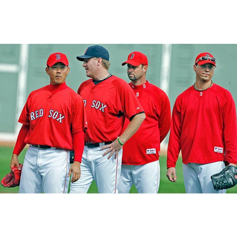 MLB × Majestic MATSUZAKA #18 Boston Red Sox 2000s Majestic jersey MLB vtg Size US XL / EU 56 / 4 - 12 Thumbnail