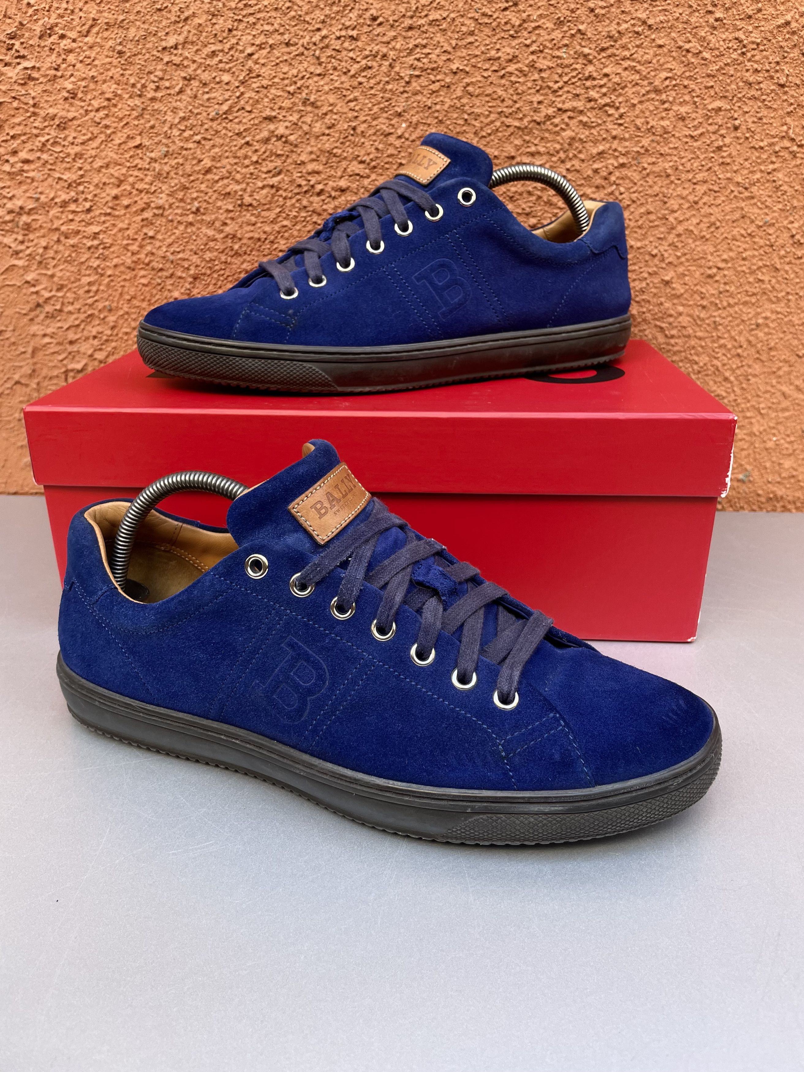 Bally Rare Bally Orivel Lace-Up blue suede sneakers size 43 Size US 10.5 / EU 43-44 - 2 Thumbnail