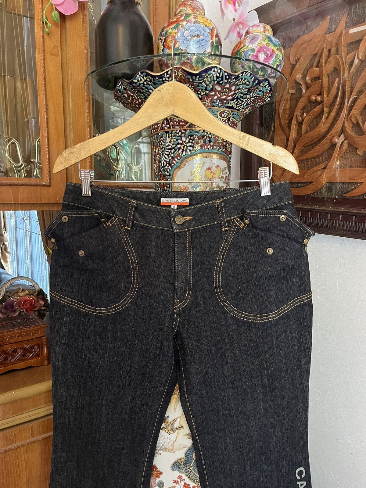 Jean Charles De Castelbajac Y2K Castelbajac Flared Jeans Size US 31 - 2 Thumbnail