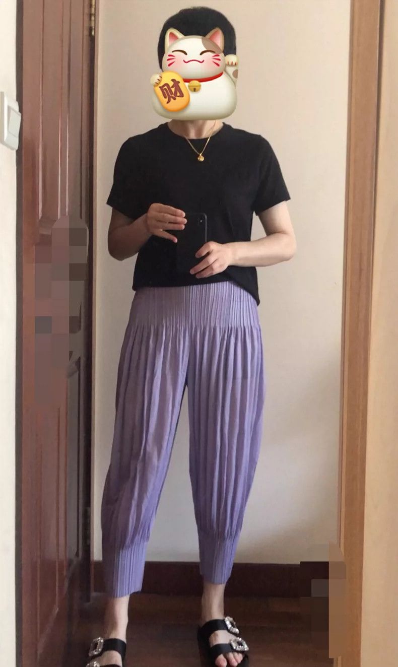 Issey Miyake Issey Miyake size:3 Purple pleated pants Size 42" / US 20 - 2 Thumbnail