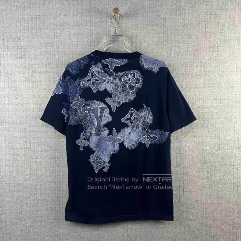 Louis Vuitton Louis Vuitton Ink rendering printed knitted short sleeves Size US M / EU 48-50 / 2 - 3 Thumbnail