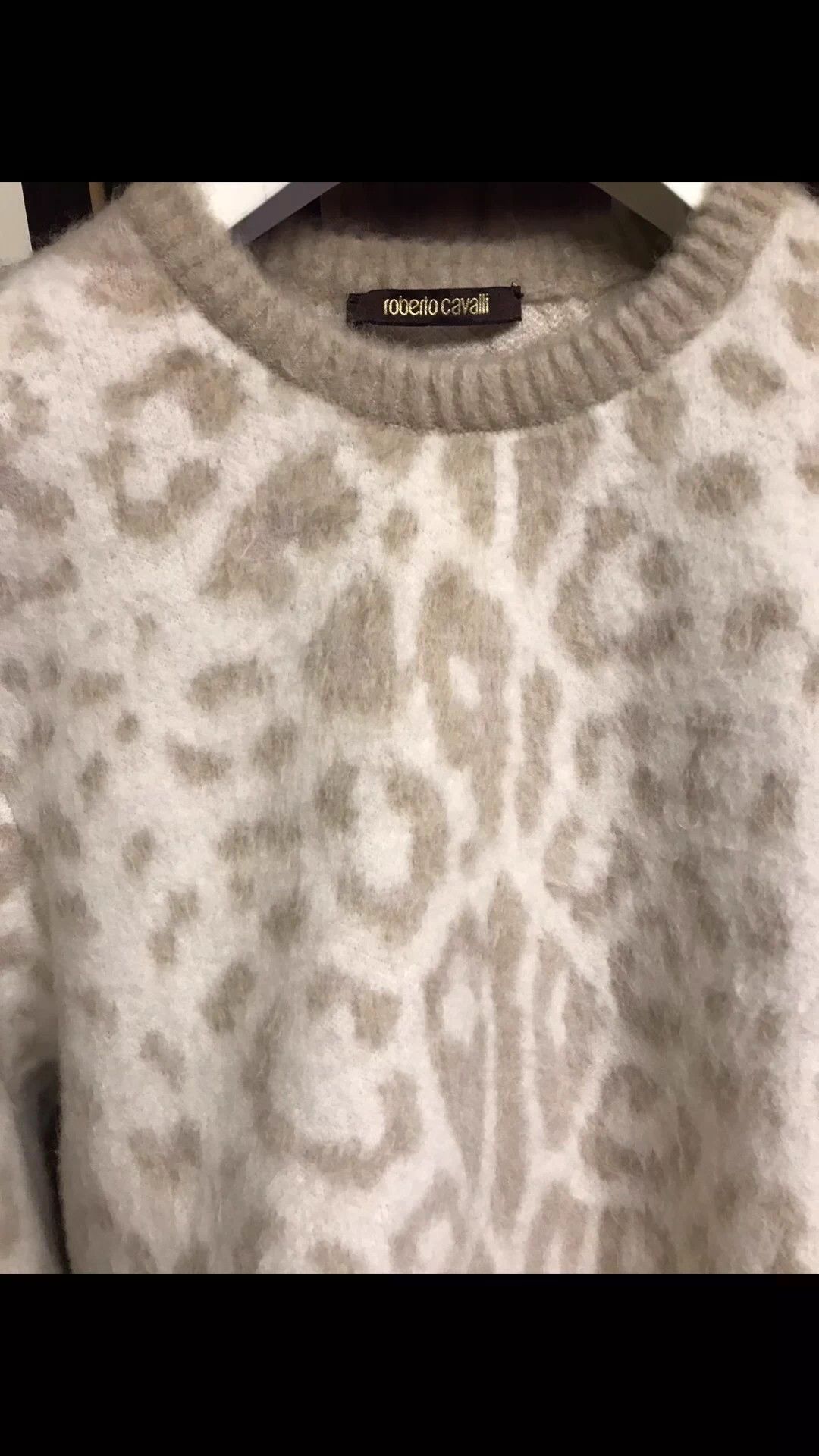 Roberto Cavalli Roberto Cavalli New Latte Wool Blend Thick M Sweater Size US M / EU 48-50 / 2 - 3 Thumbnail