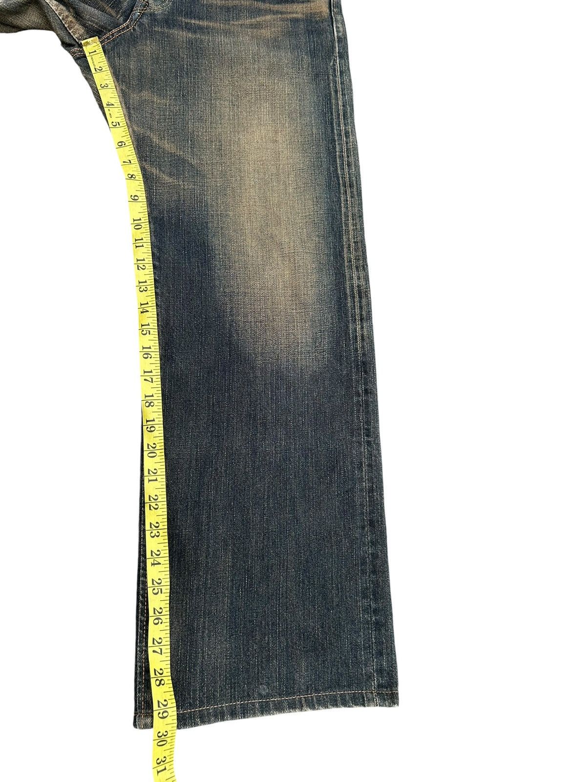 Kapital RUSTY VINTAGE EDWIN 505Z SELVEDGE MUDWASH FADED DENIM JEANS Size US 30 / EU 46 - 15 Thumbnail