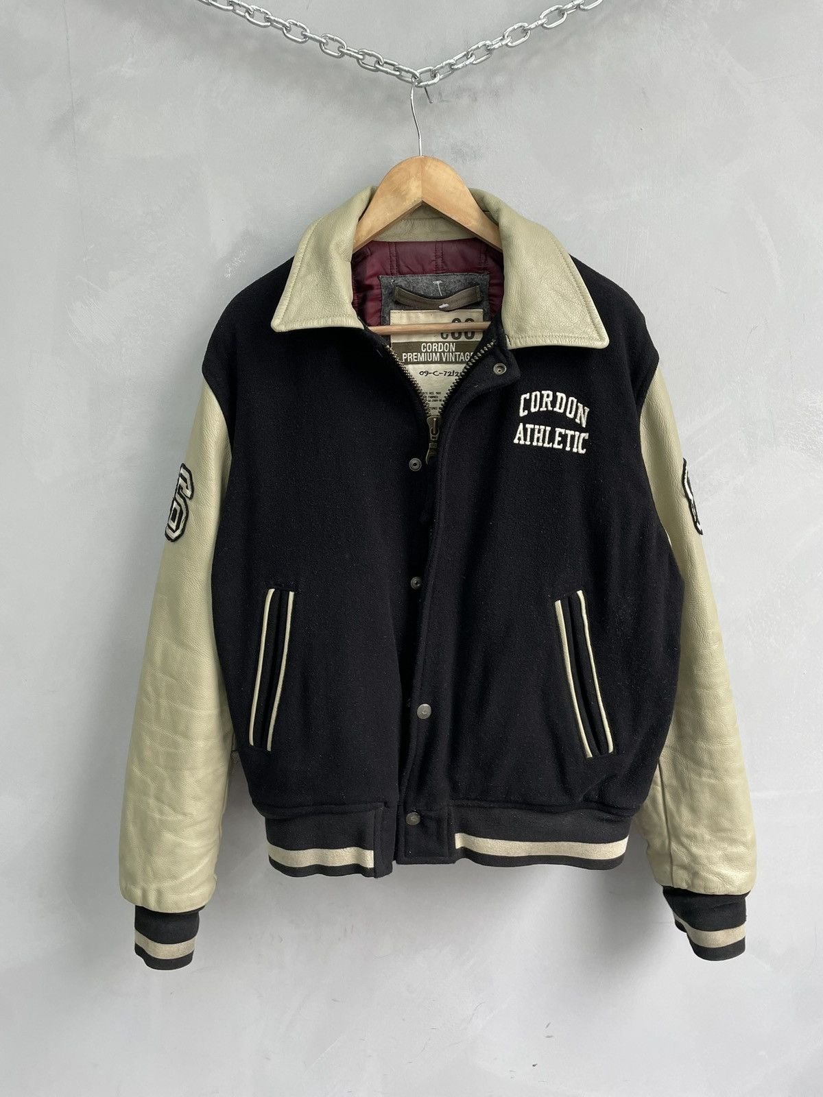 Diesel Varsity Bomber jacket wool/leather y2k style diesel hype Size US L / EU 52-54 / 3 - 1 Thumbnail