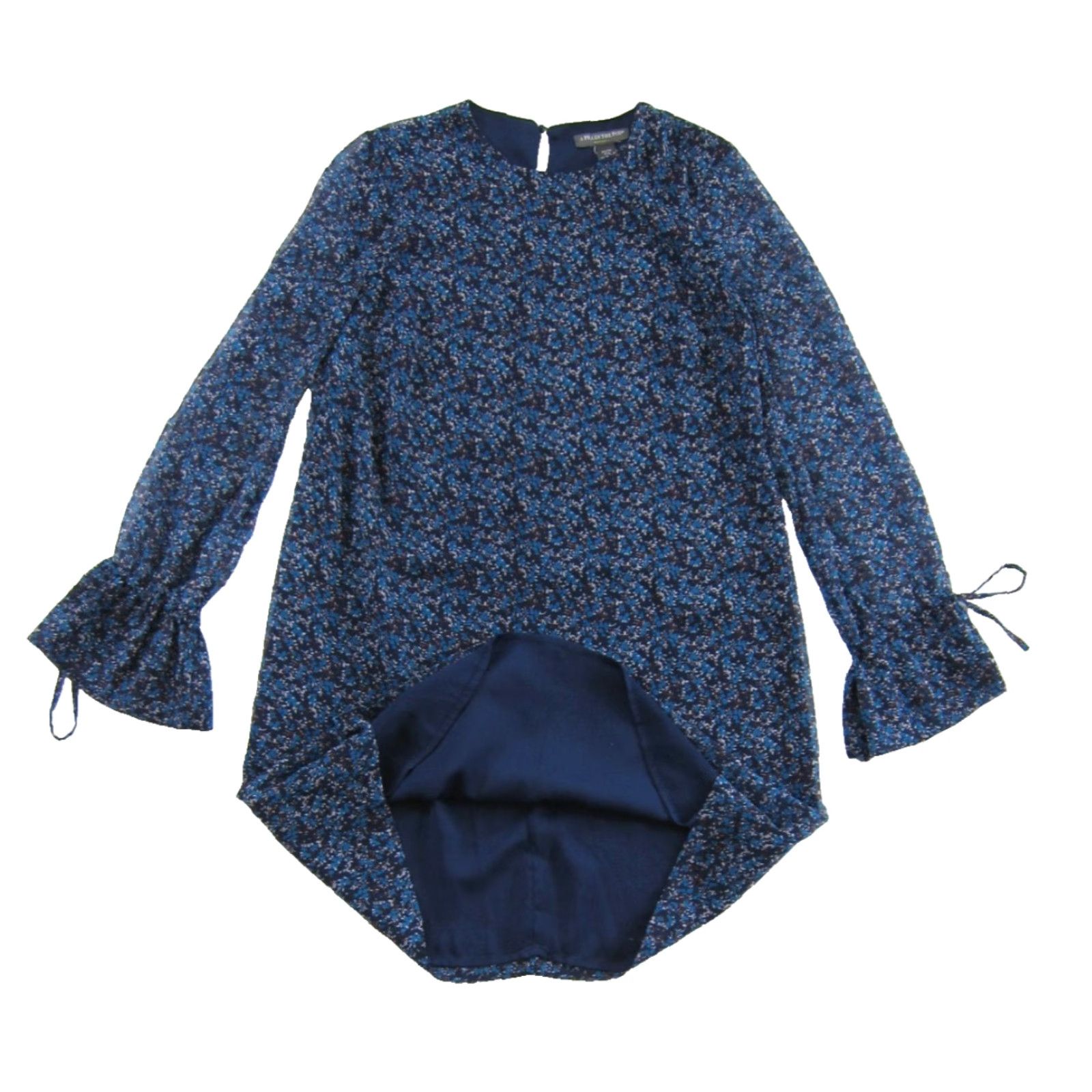 Vintage A Pea In The Pod Maternity Floral Long Sleeve Tunic Blue XS Dress Size XS / US 0-2 / IT 36-38 - 5 Thumbnail