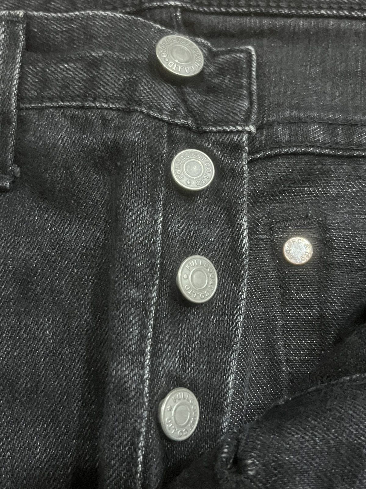 Full Count & Co. Vintage Japan Full Count & Co Black Faded Selvedge Jeans Size US 30 / EU 46 - 6 Thumbnail