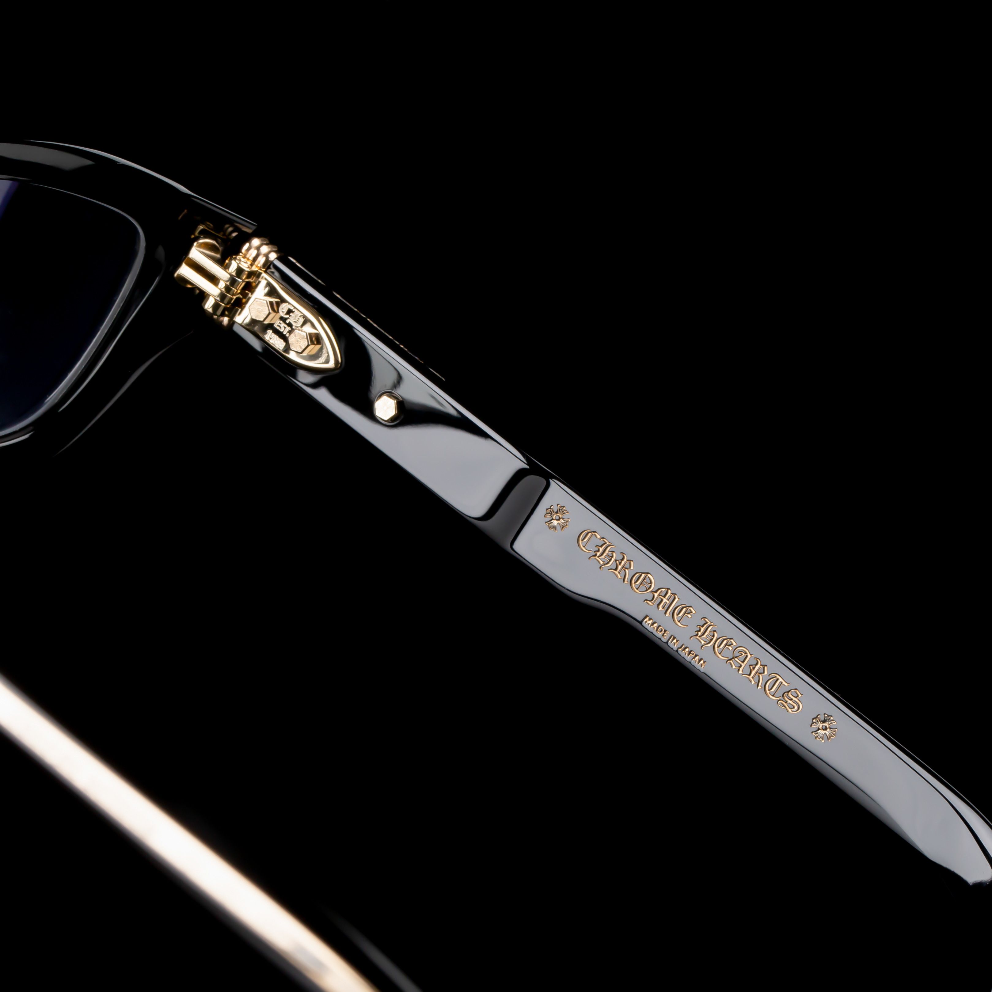 Chrome Hearts CHROME HEARTS ASSTRAORDINAIRE BLACK/ 18KGP GLASSES Size ONE SIZE - 5 Thumbnail