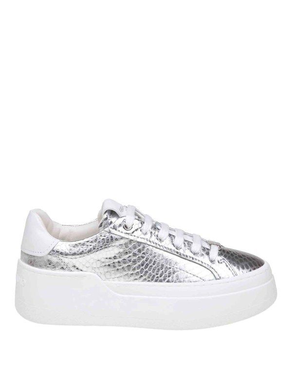Salvatore Ferragamo o1y0426 Low-Top Sneakers in Silver Size US 8.5 / IT 38.5 - 1 Thumbnail